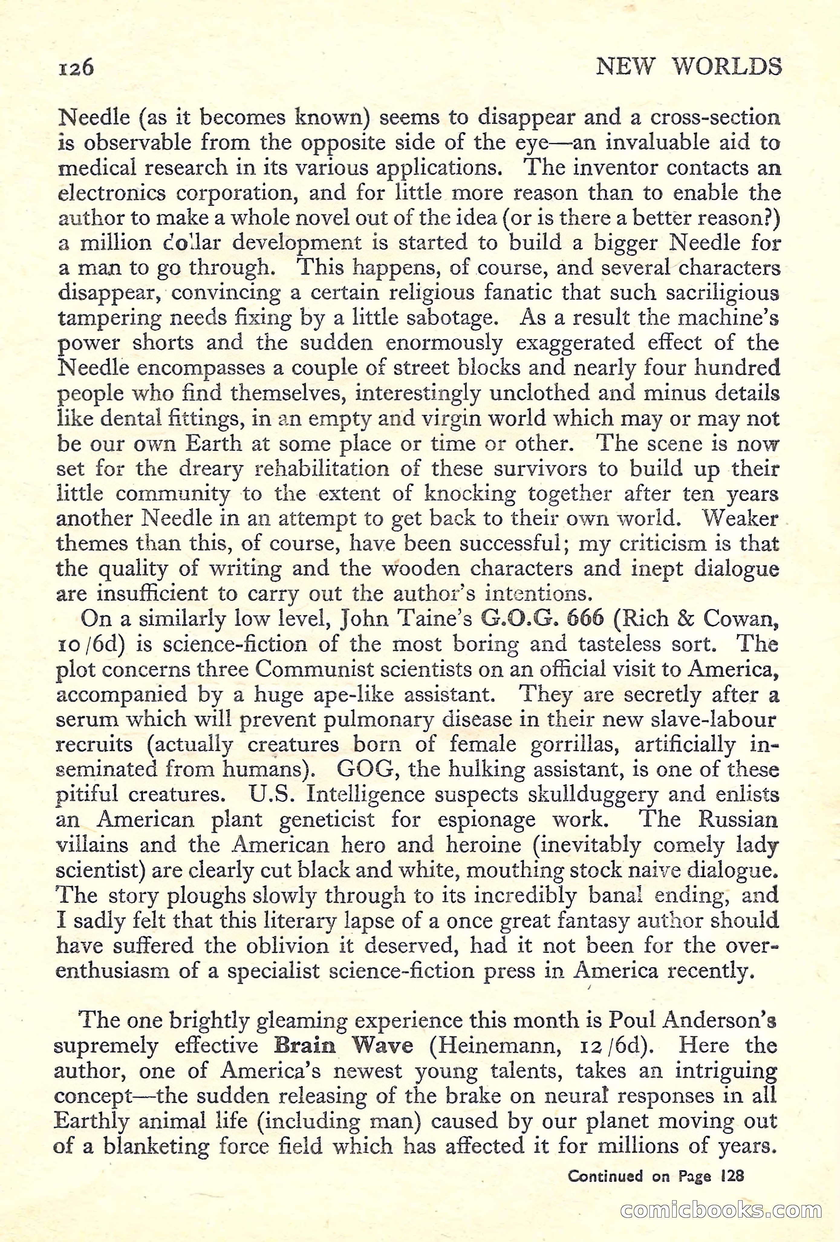 New Worlds Science Fiction No. 44 — page 128 of 132