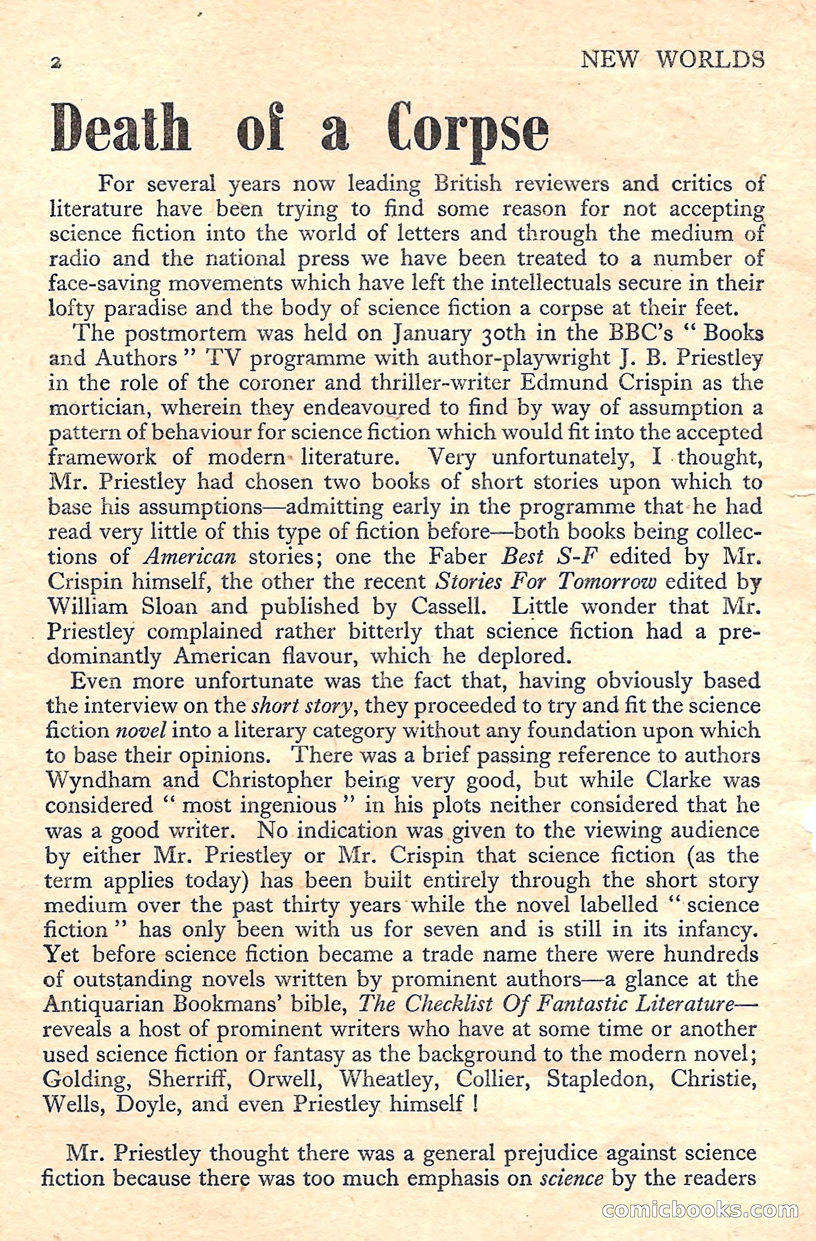 New Worlds Science Fiction No. 45 — page 4 of 132