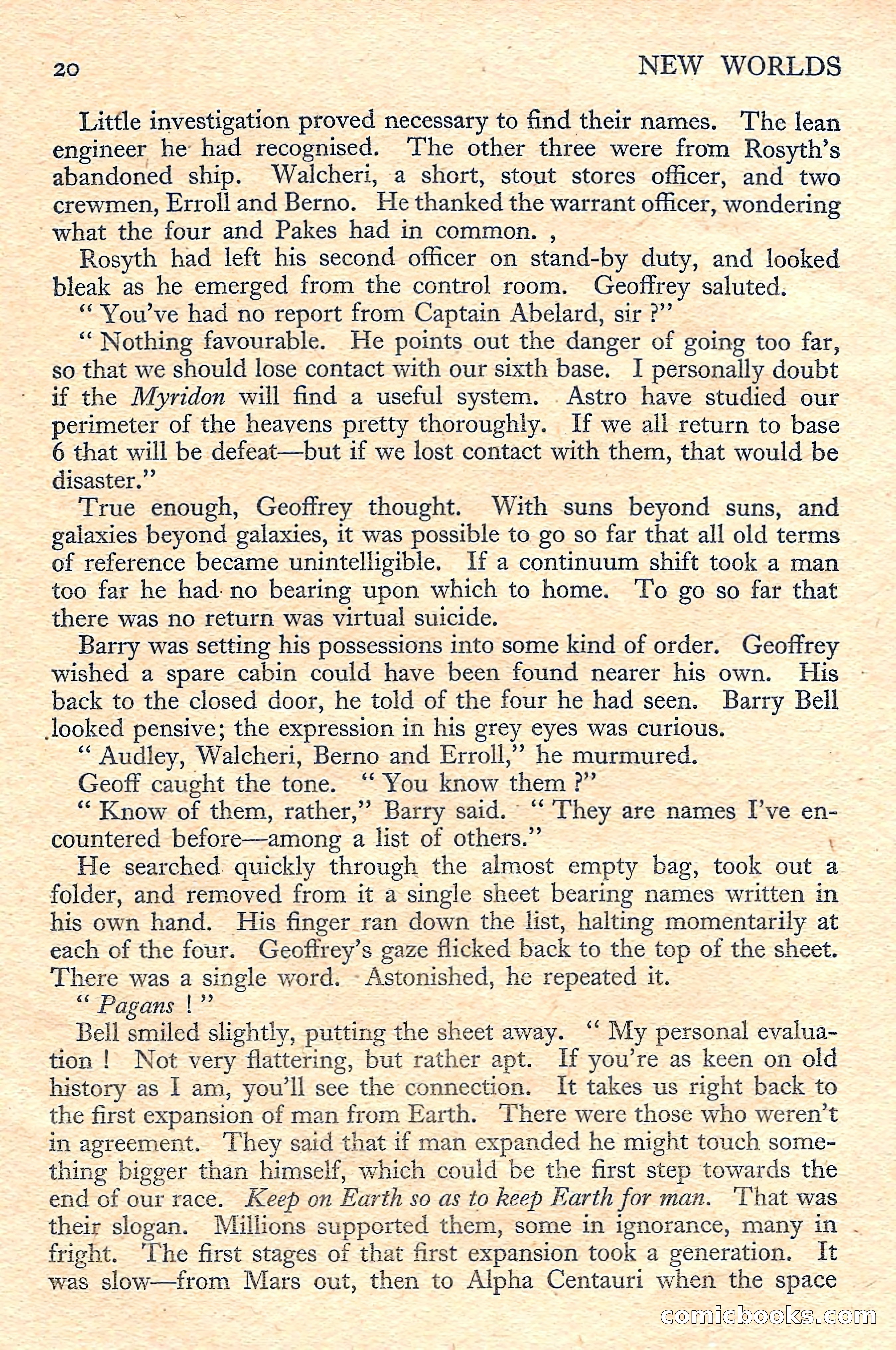 New Worlds Science Fiction No. 45 — page 22 of 132