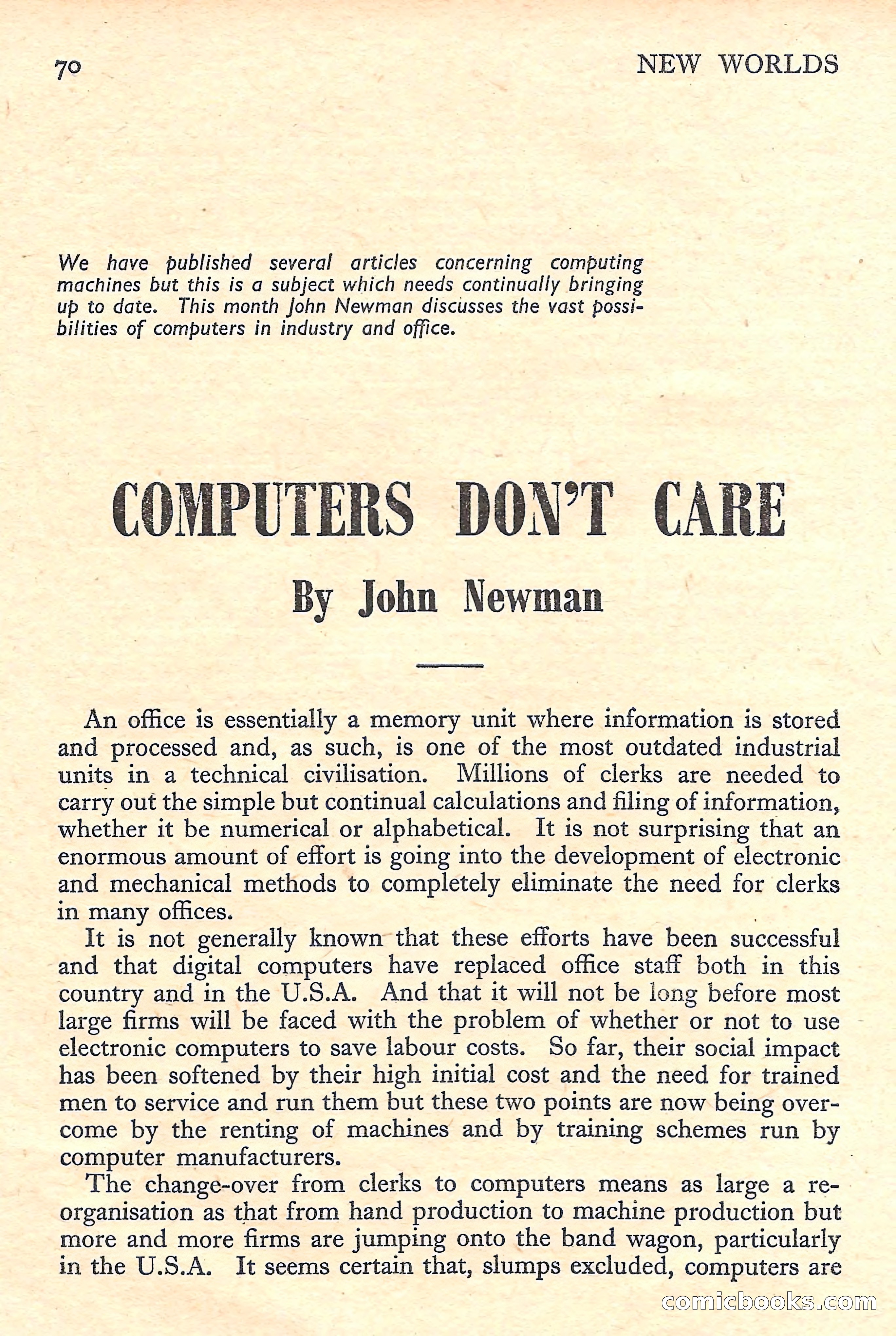New Worlds Science Fiction No. 45 — page 72 of 132
