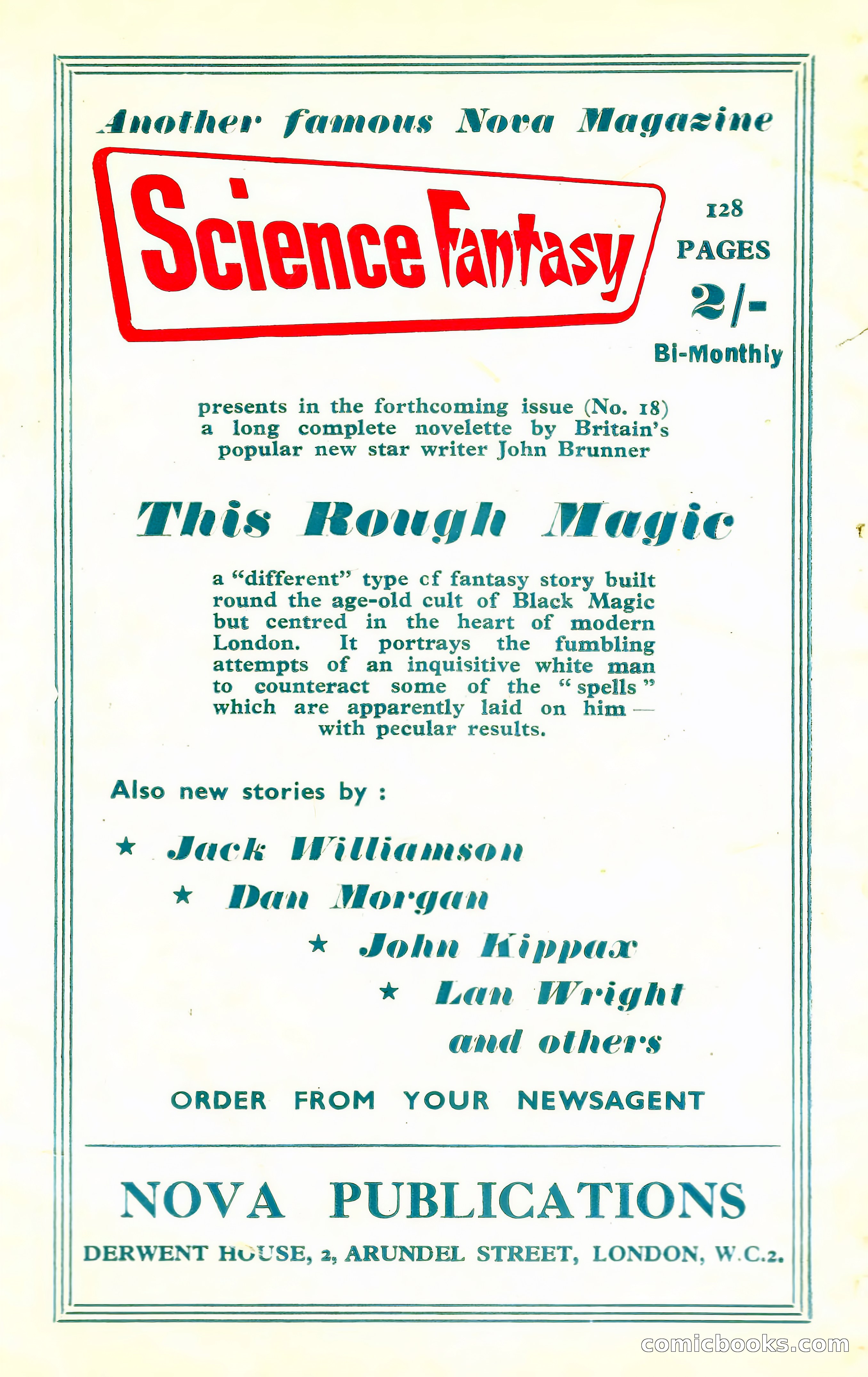 New Worlds Science Fiction No. 45 — page 132 of 132