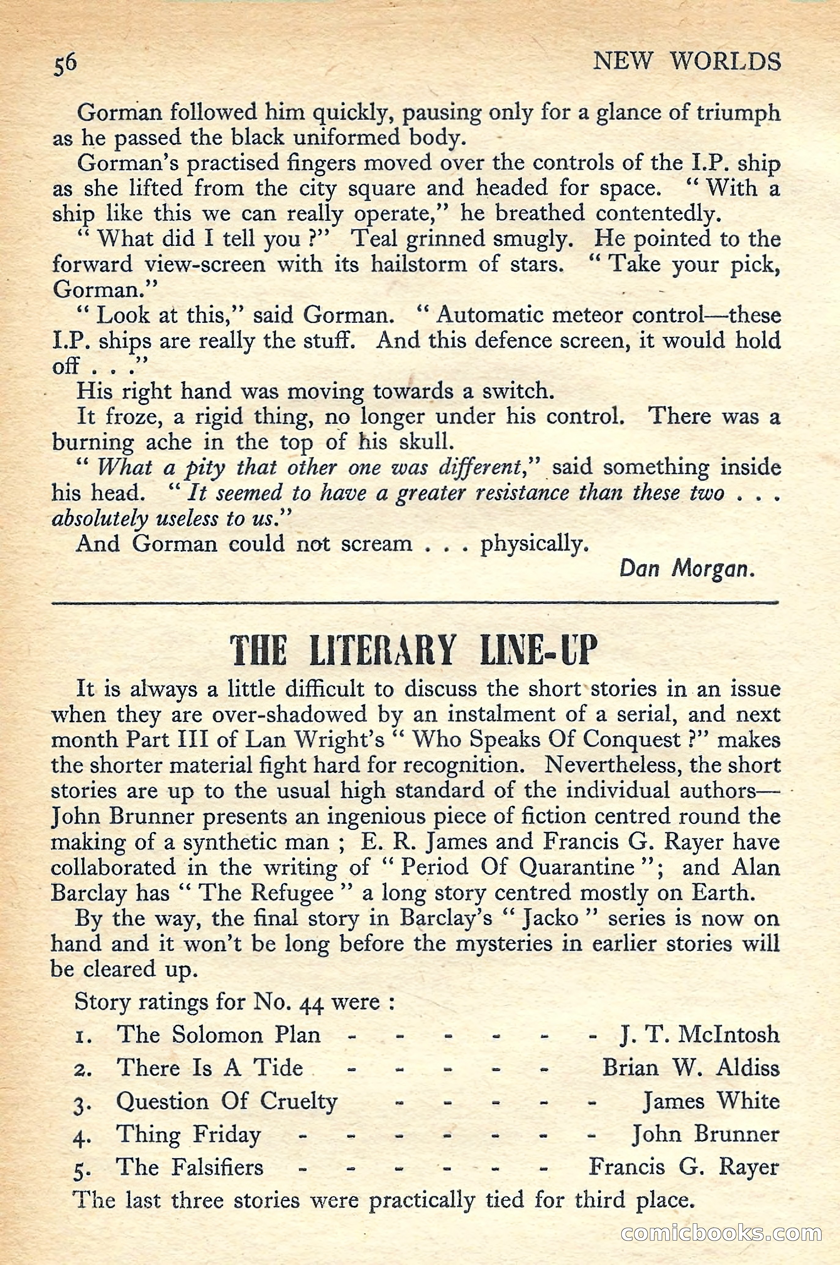 New Worlds Science Fiction No. 47 — page 58 of 132