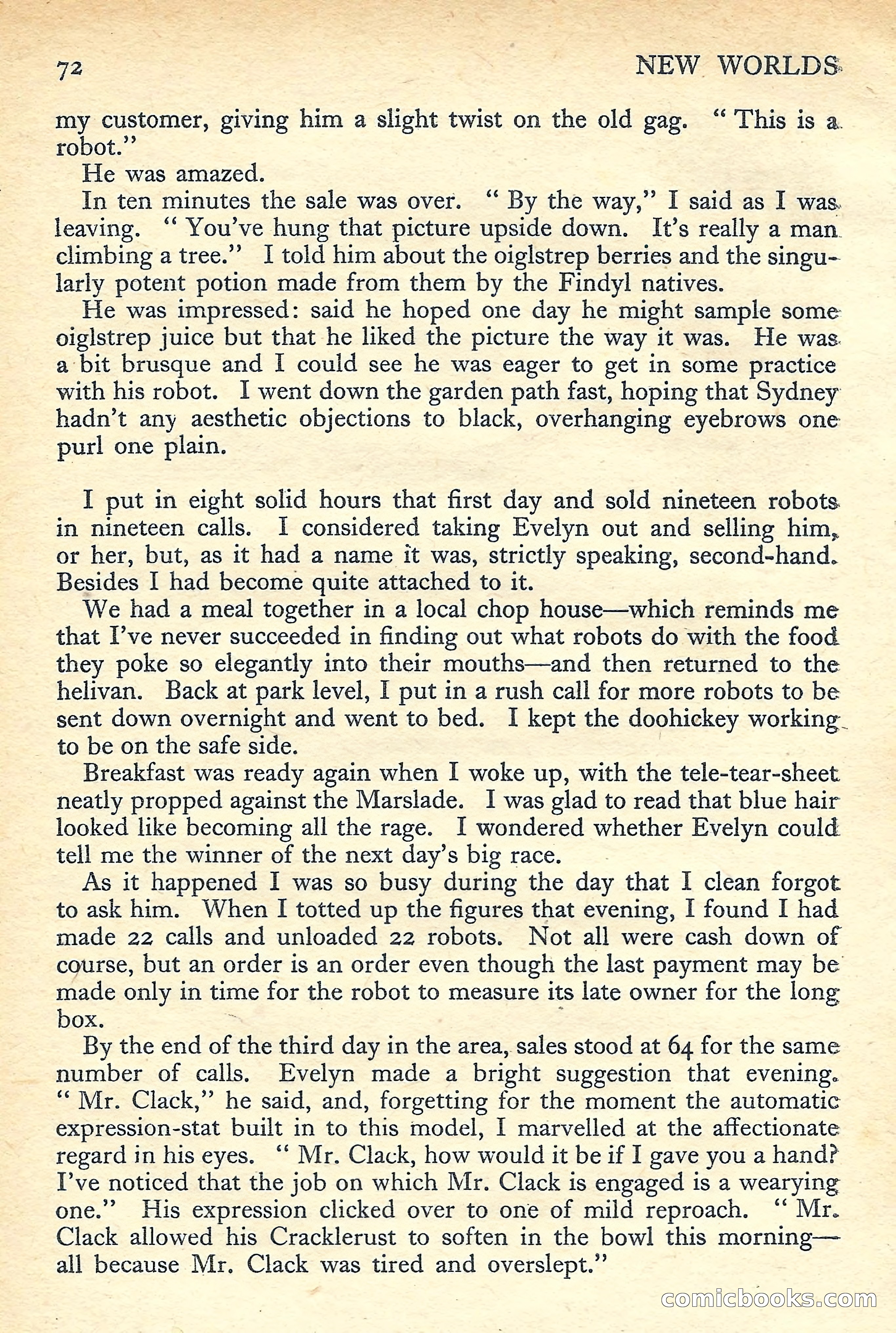 New Worlds Science Fiction No. 47 — page 74 of 132