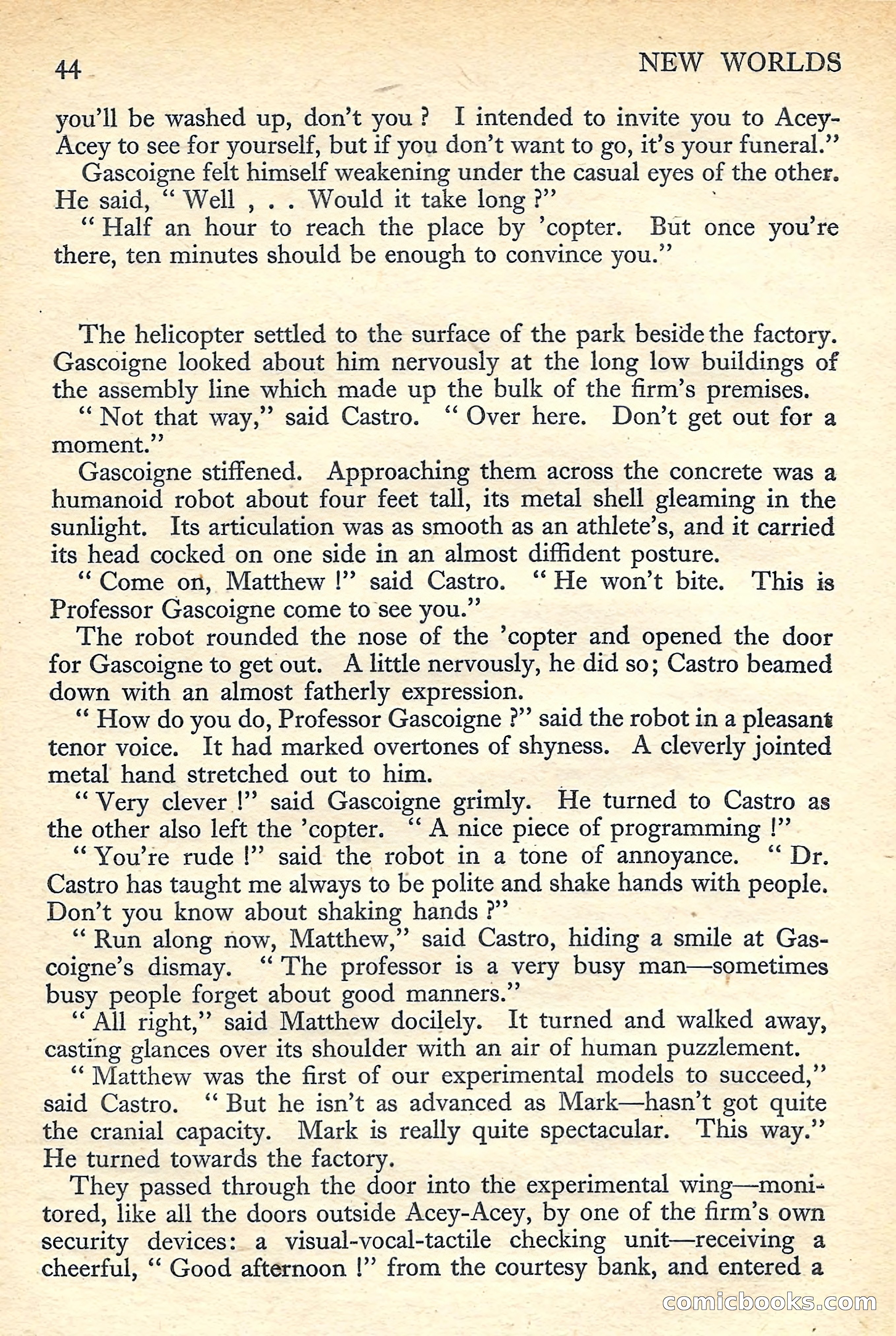 New Worlds Science Fiction No. 48 — page 46 of 132