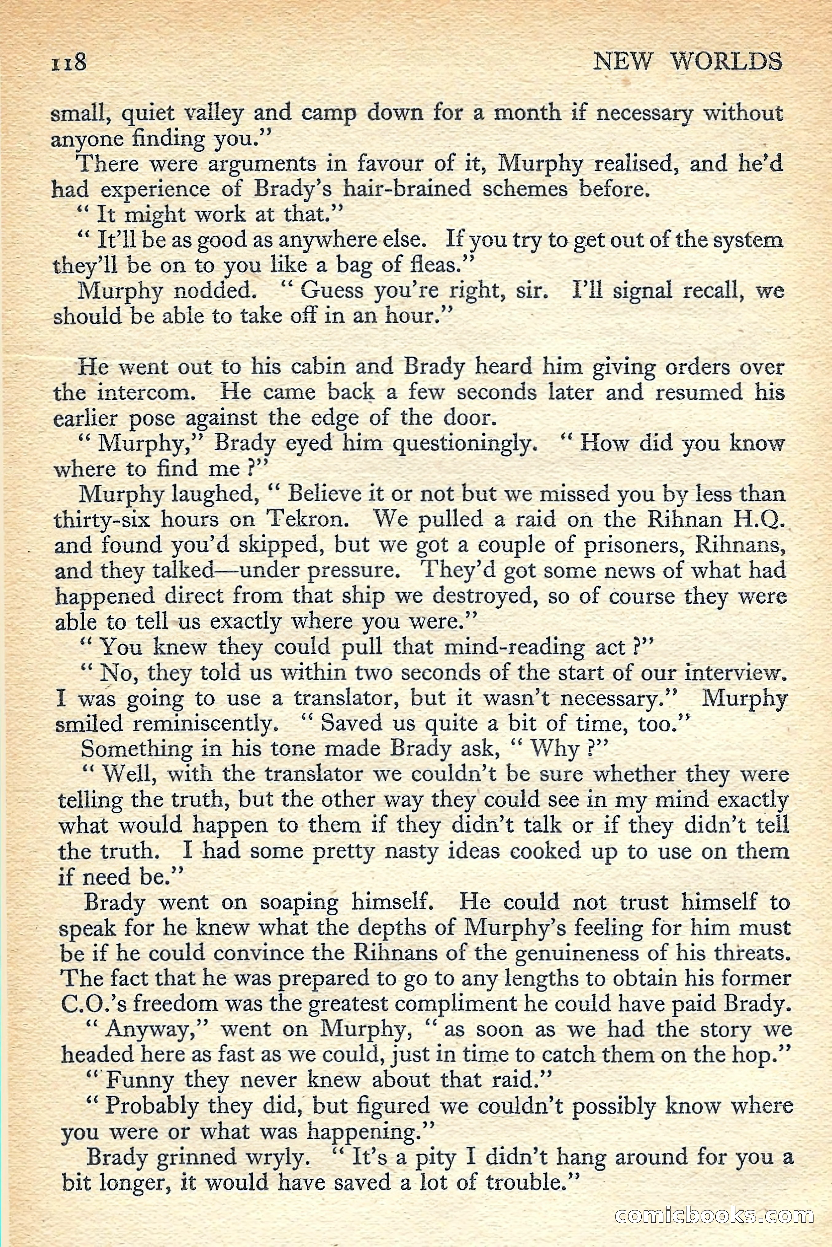 New Worlds Science Fiction No. 48 — page 120 of 132