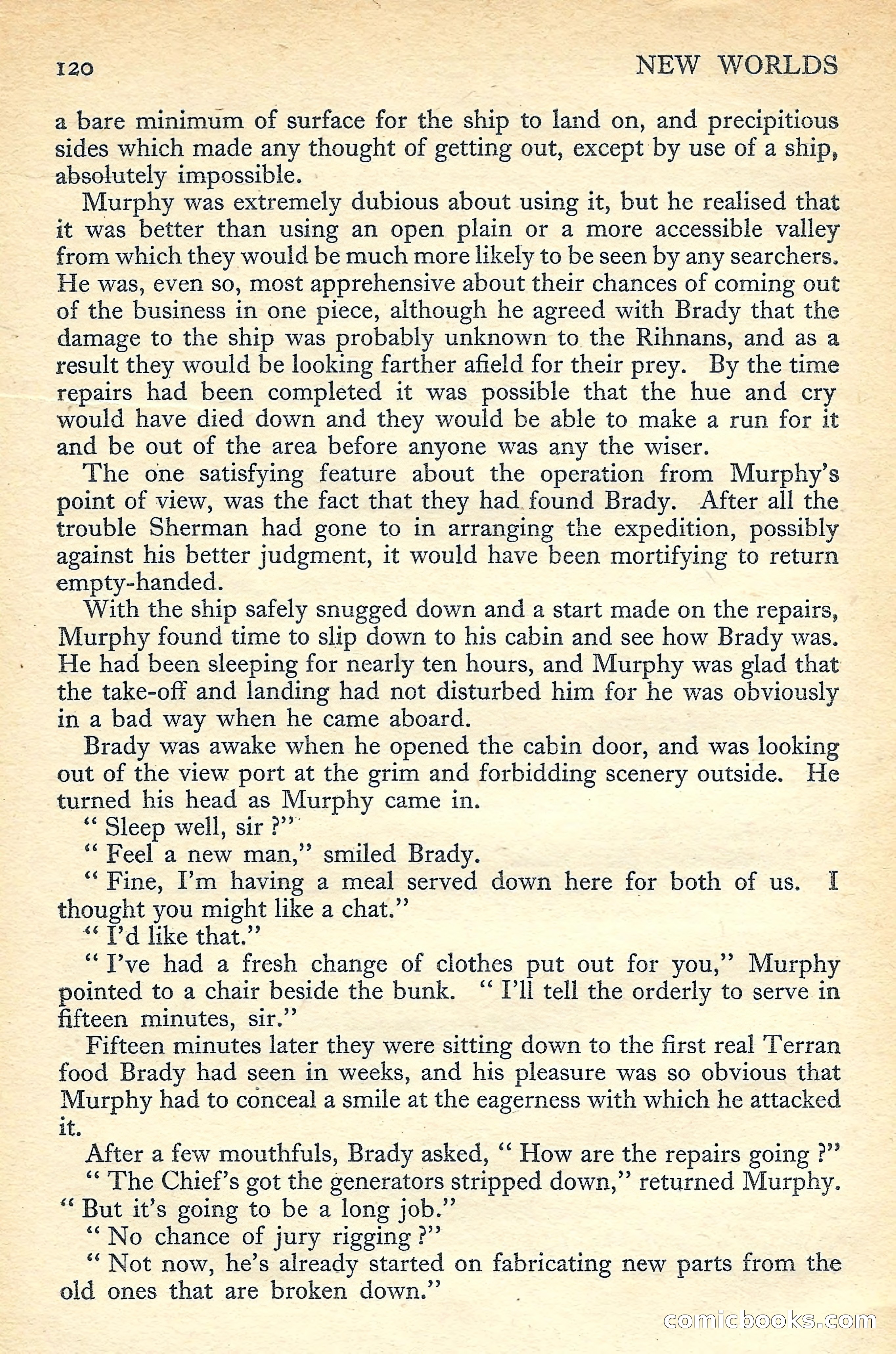 New Worlds Science Fiction No. 48 — page 122 of 132