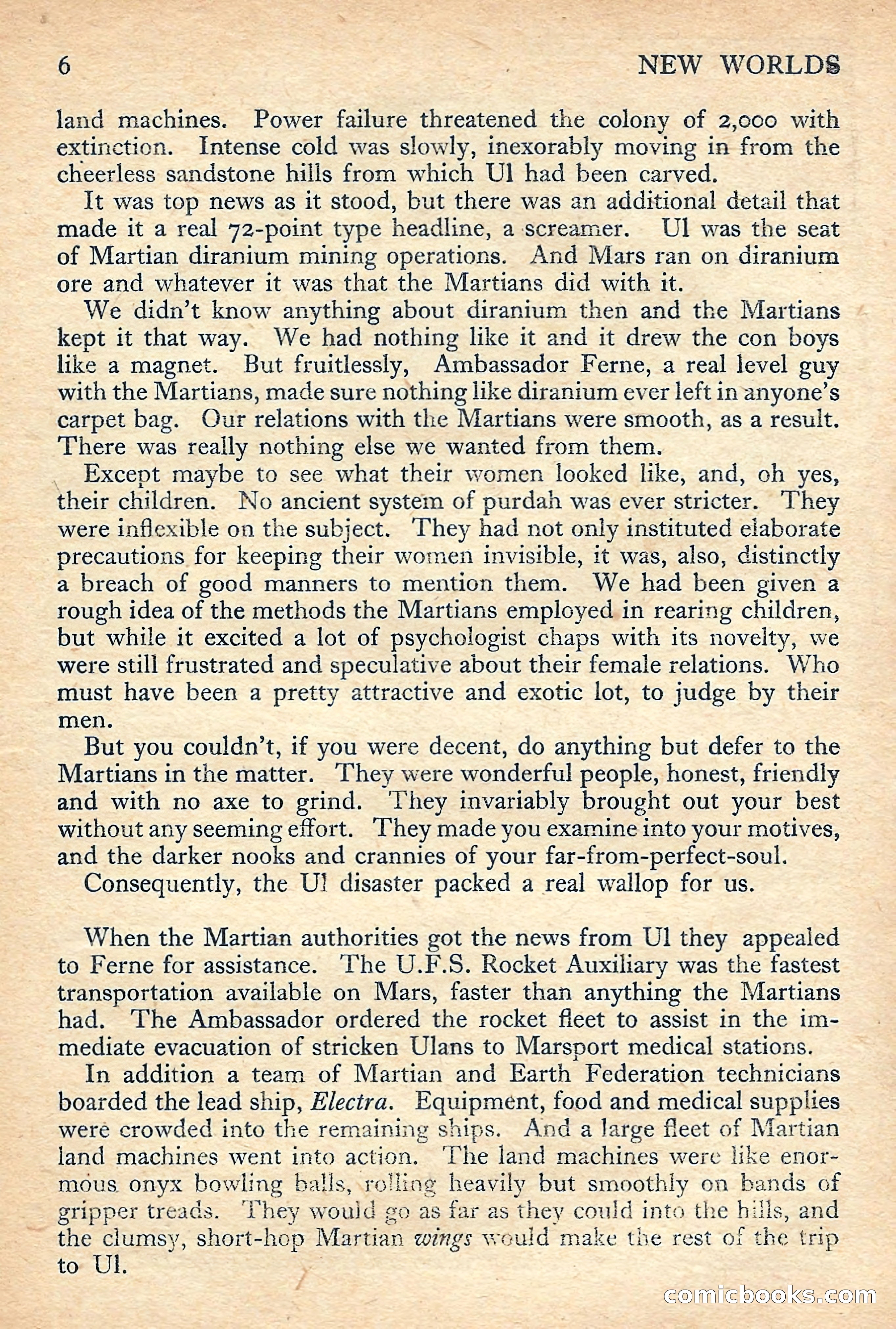 New Worlds Science Fiction No. 49 — page 8 of 132