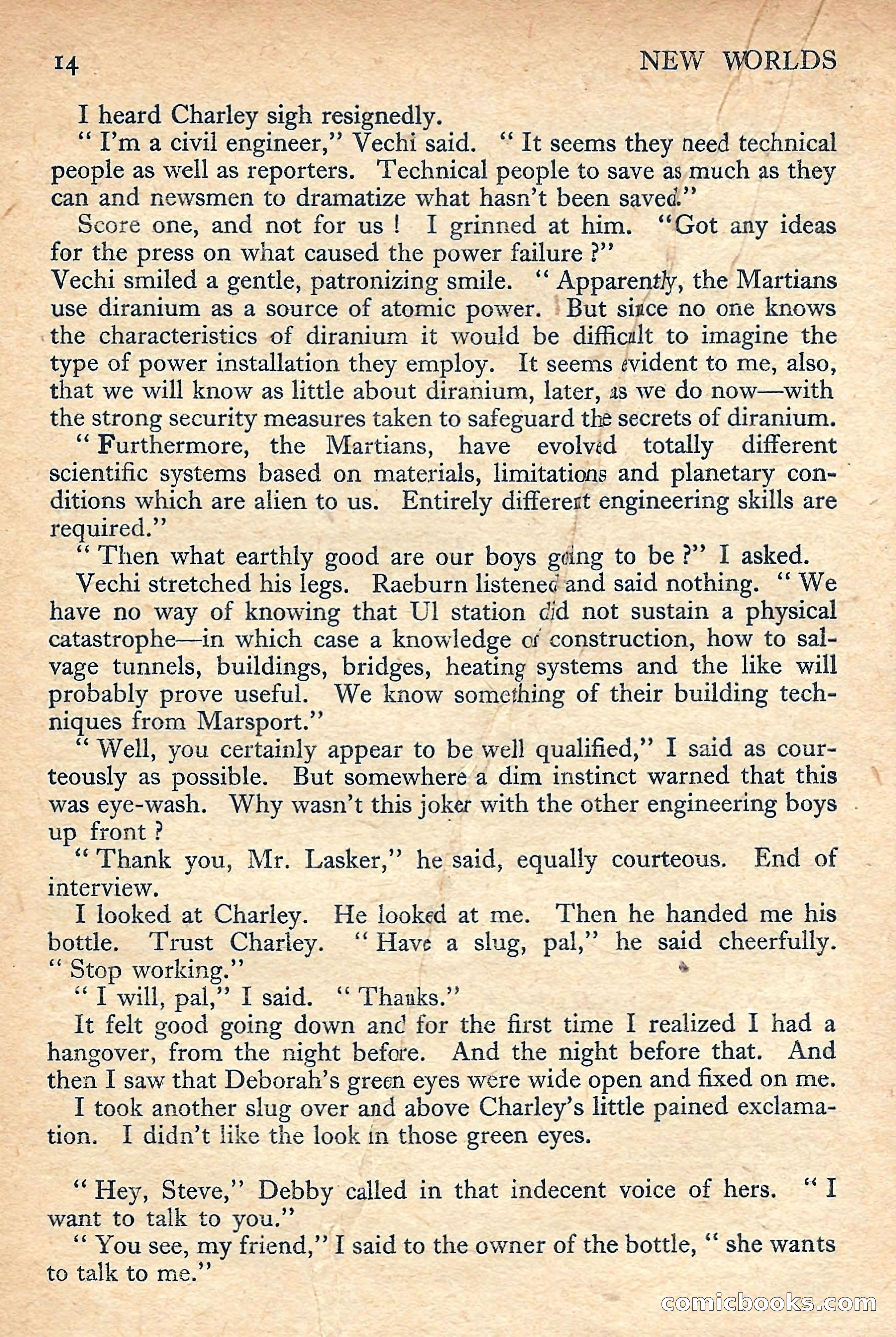 New Worlds Science Fiction No. 49 — page 16 of 132