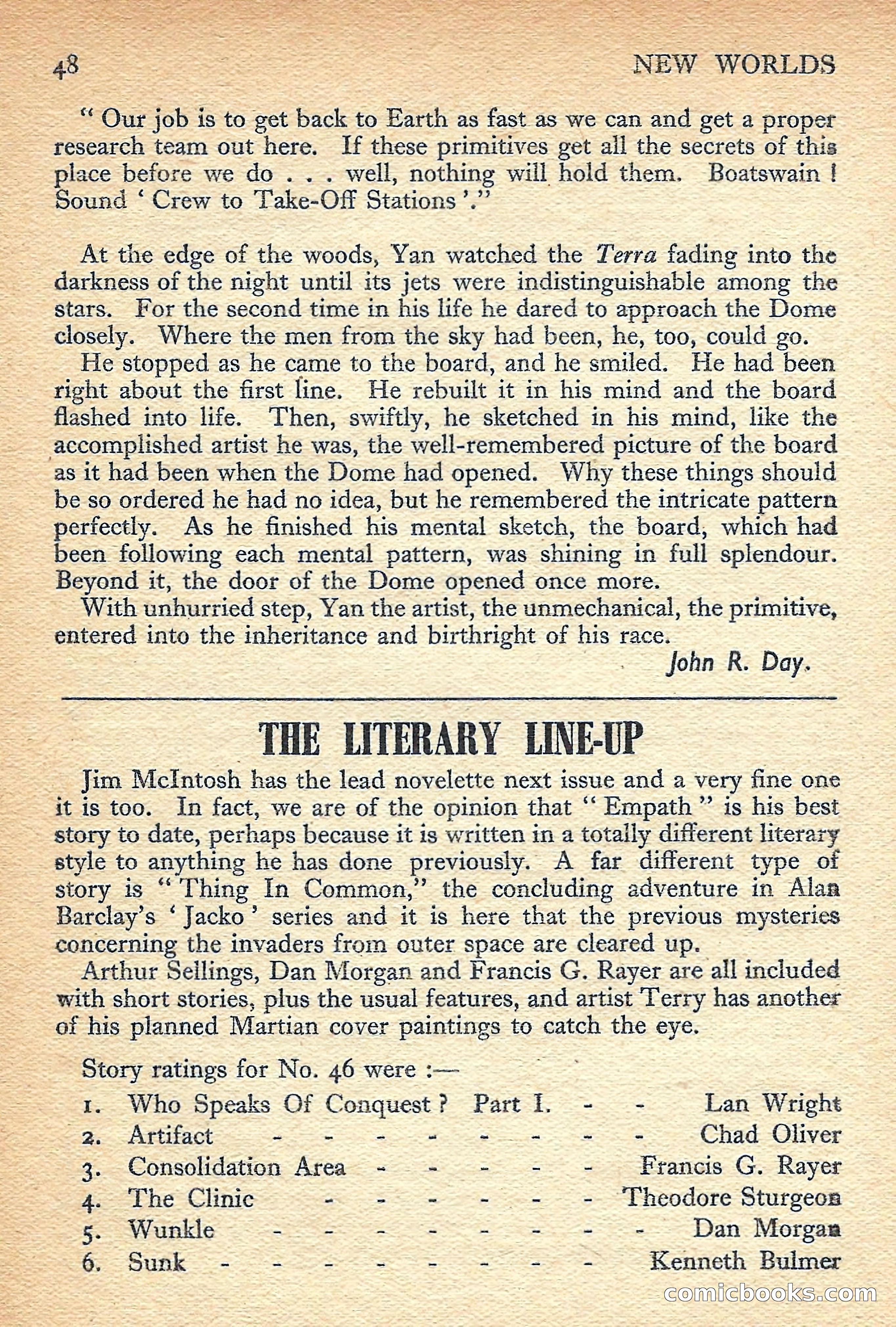 New Worlds Science Fiction No. 49 — page 50 of 132
