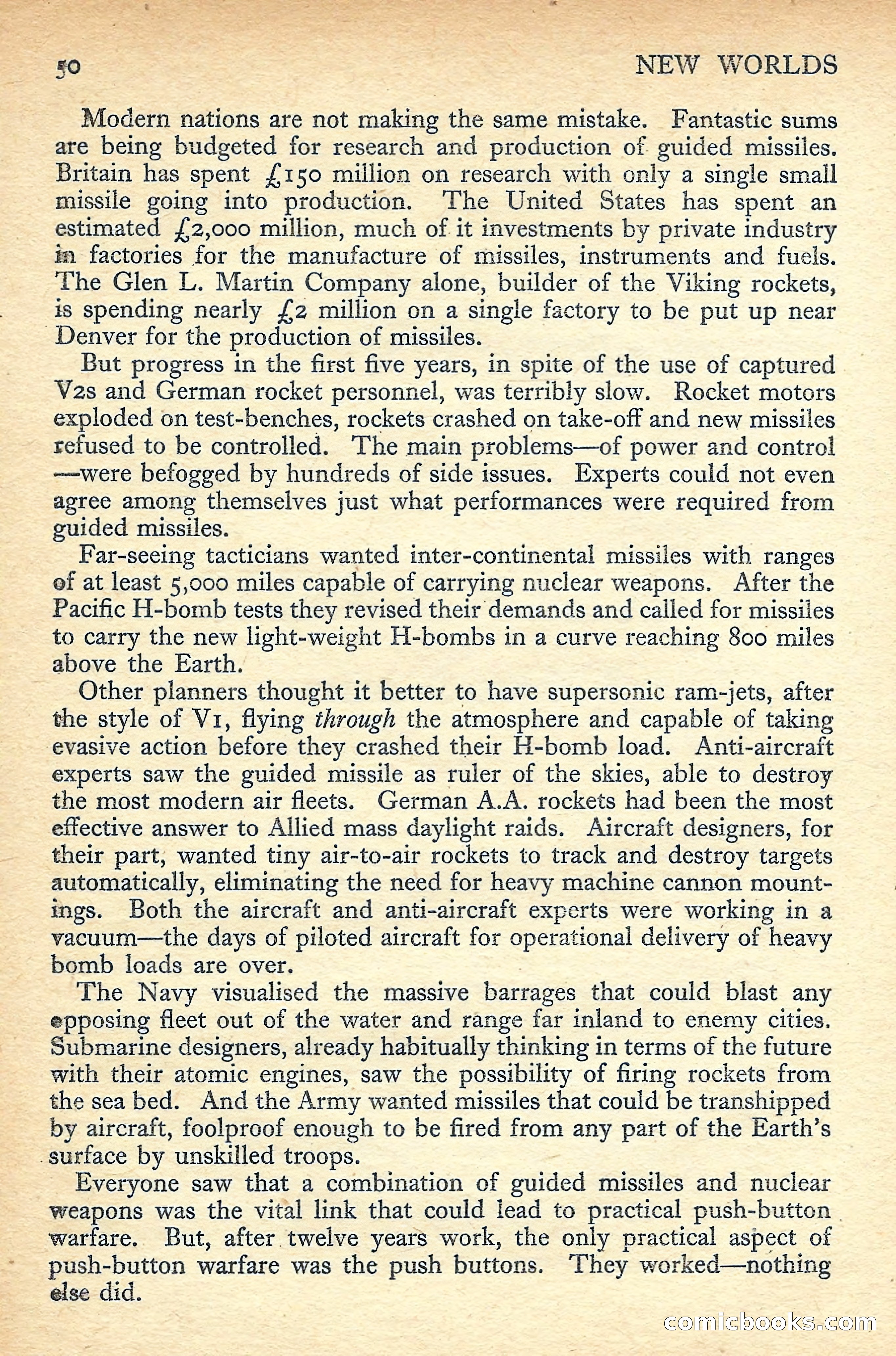 New Worlds Science Fiction No. 49 — page 52 of 132