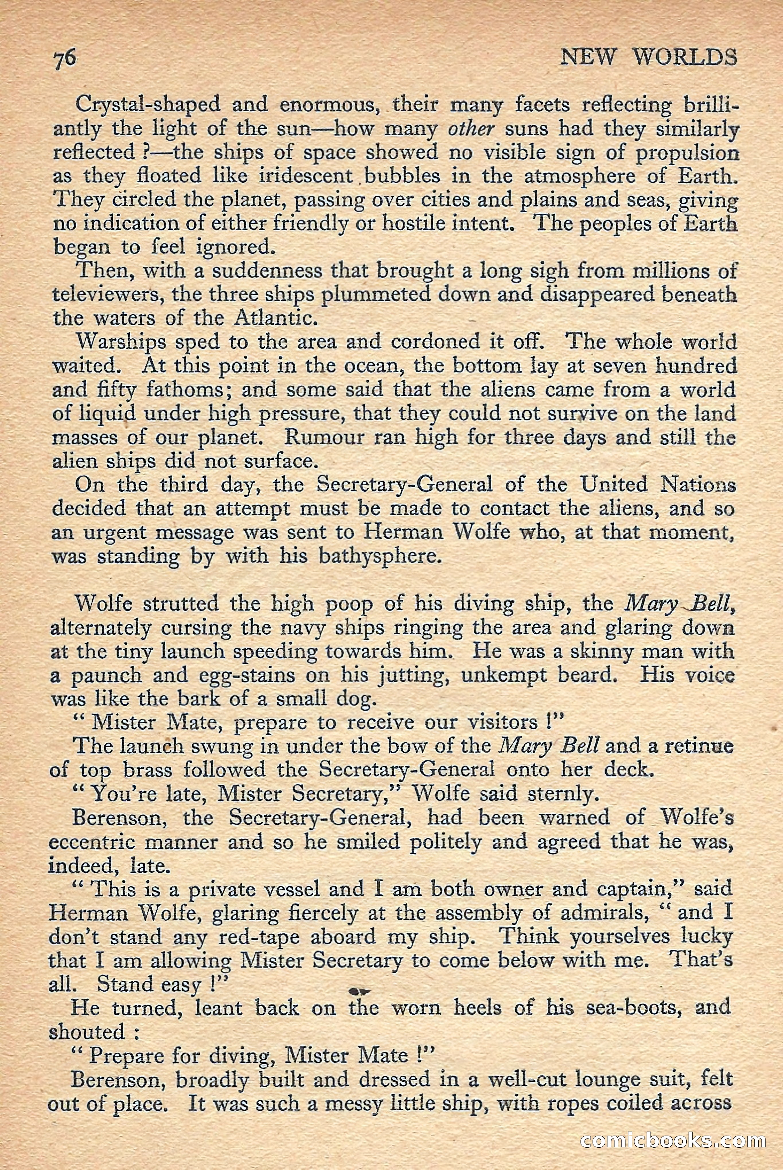 New Worlds Science Fiction No. 49 — page 78 of 132