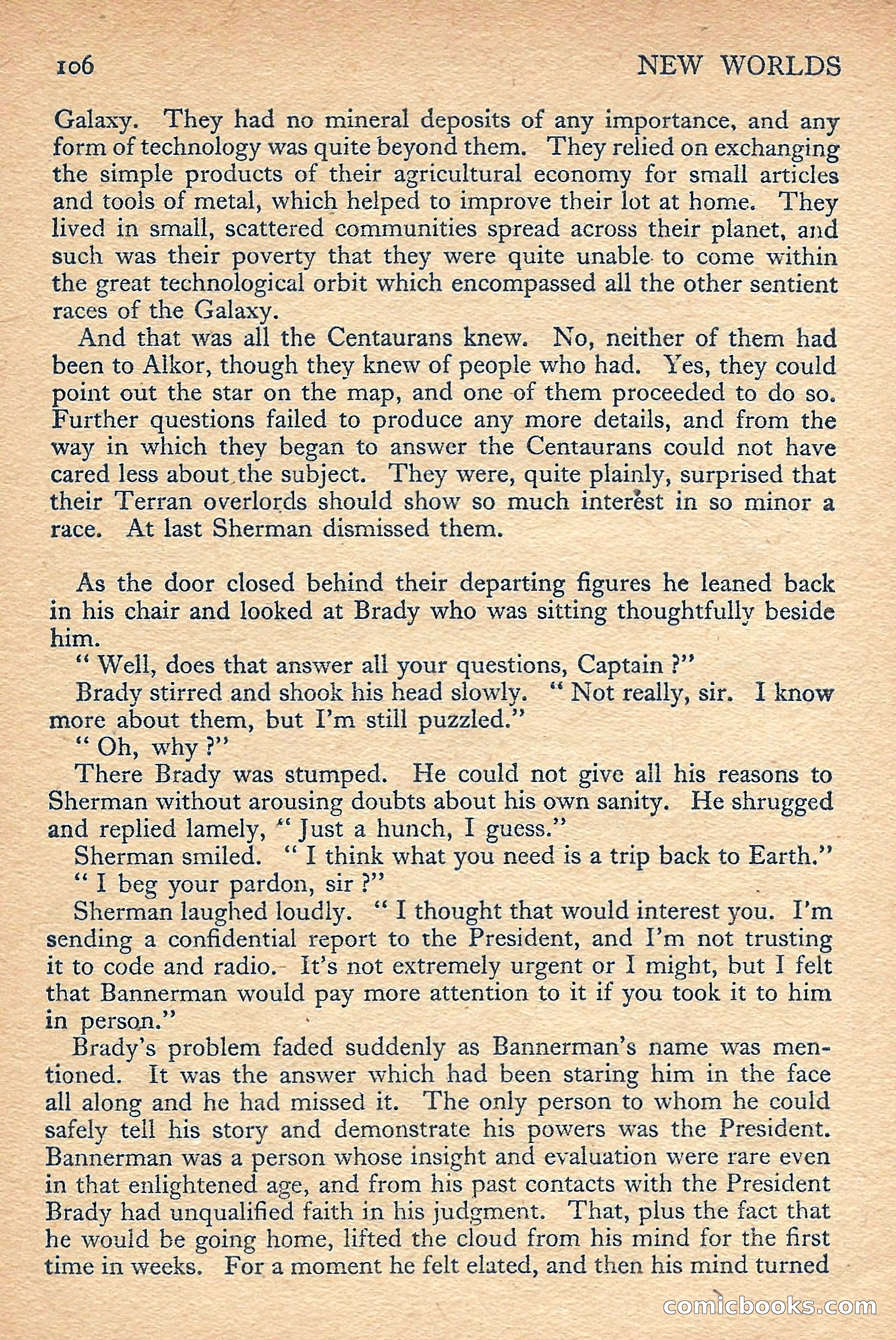 New Worlds Science Fiction No. 49 — page 108 of 132