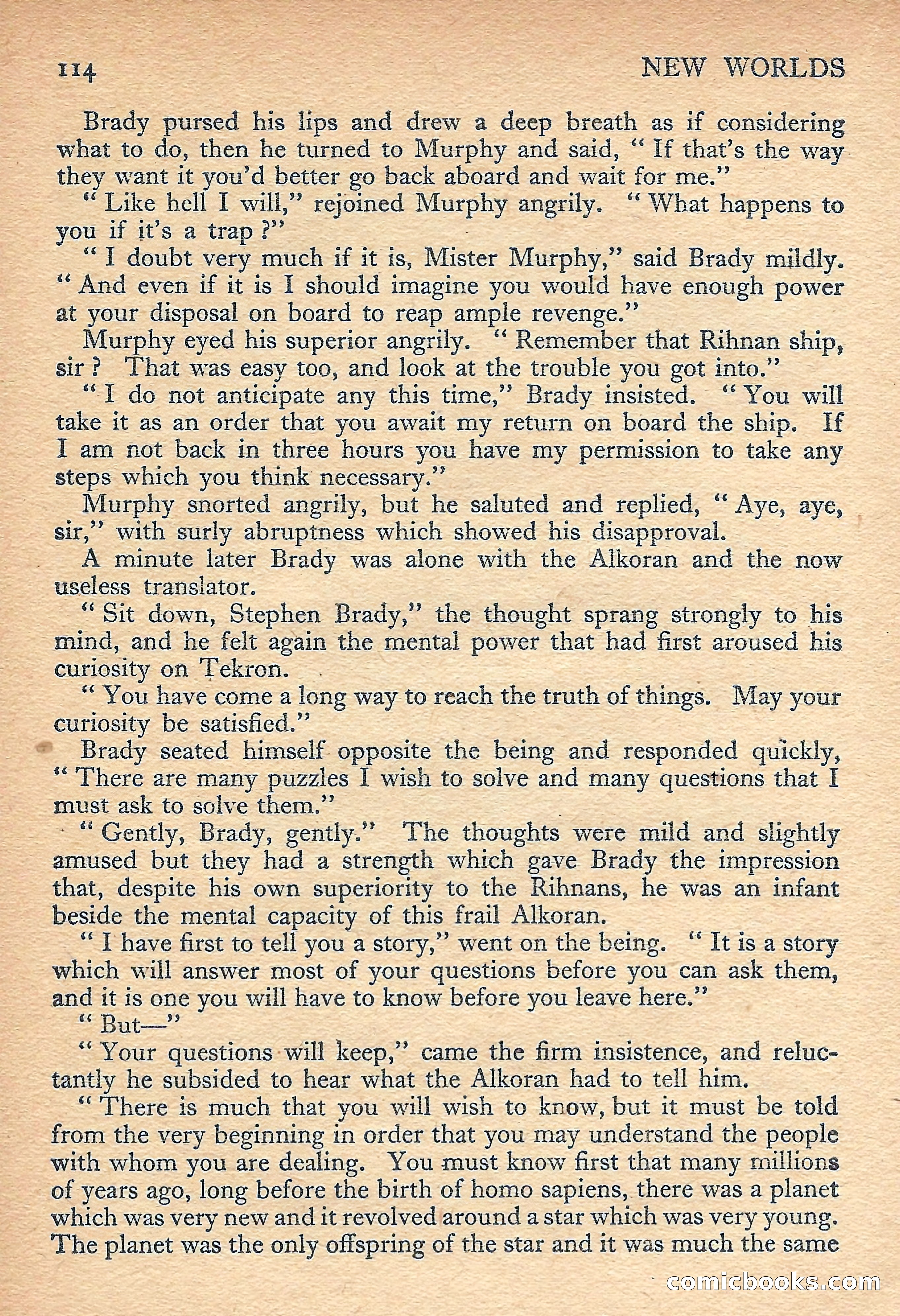 New Worlds Science Fiction No. 49 — page 116 of 132