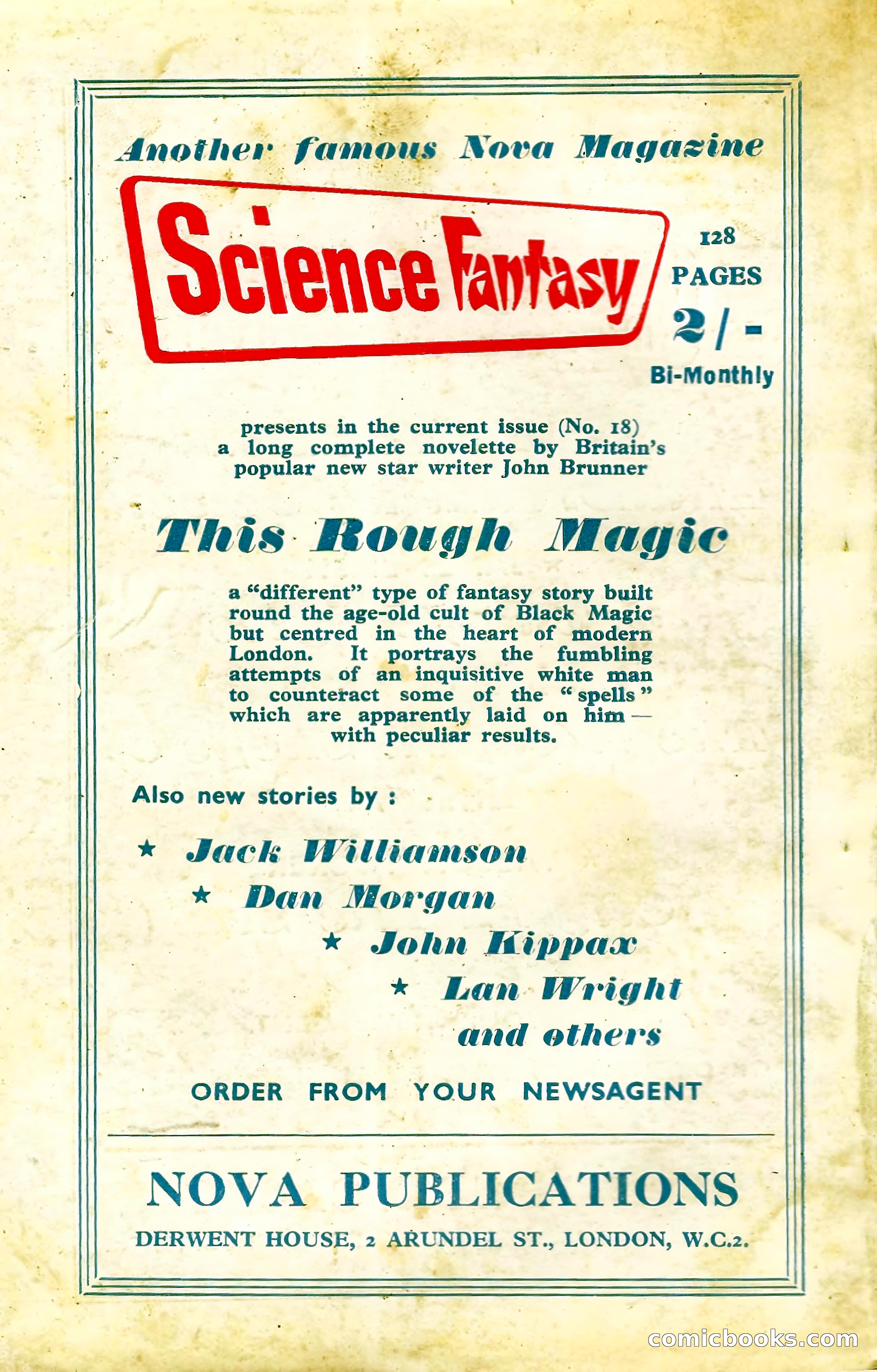 New Worlds Science Fiction No. 49 — page 132 of 132