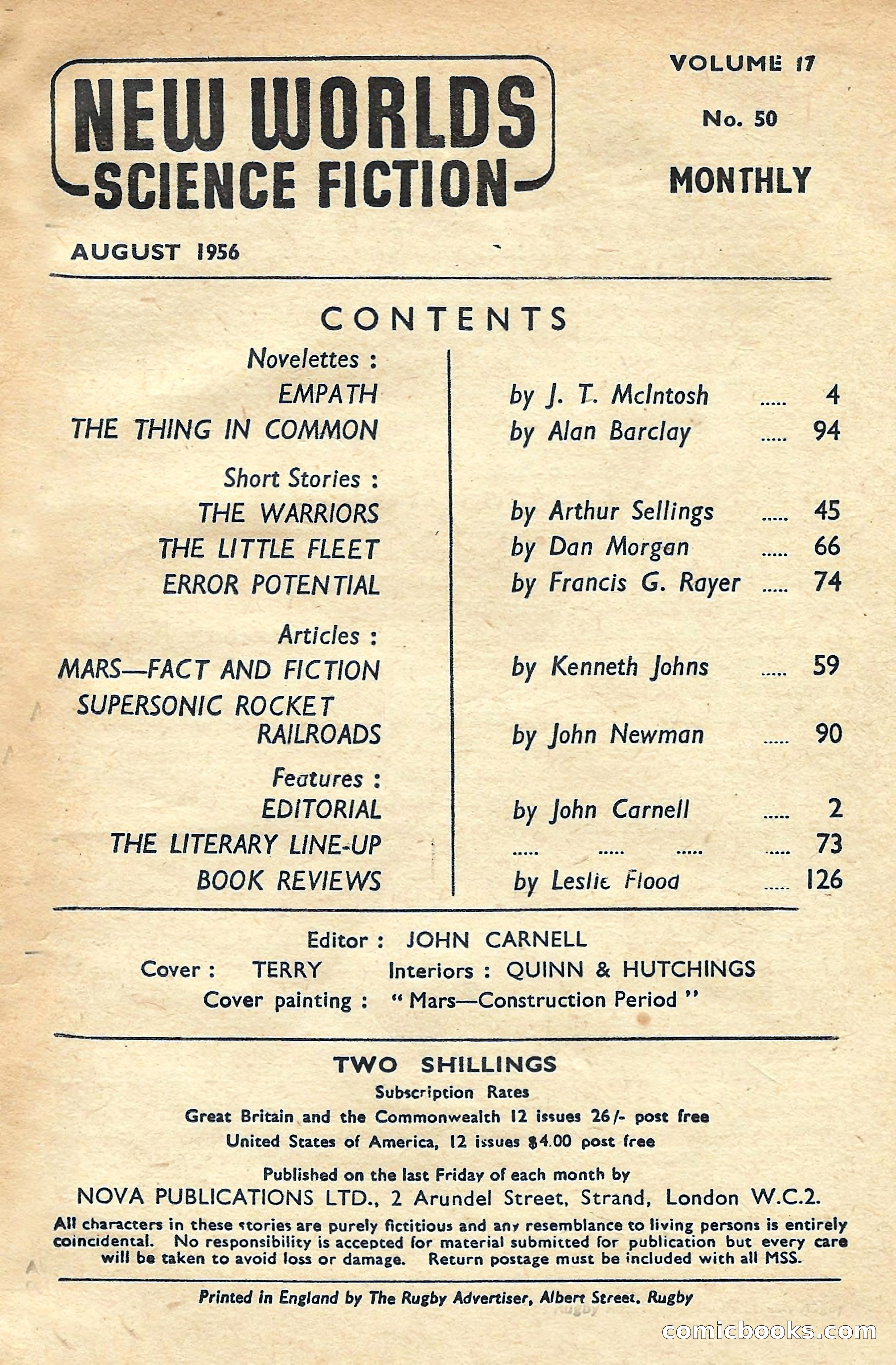 New Worlds Science Fiction No. 50 — page 3 of 132