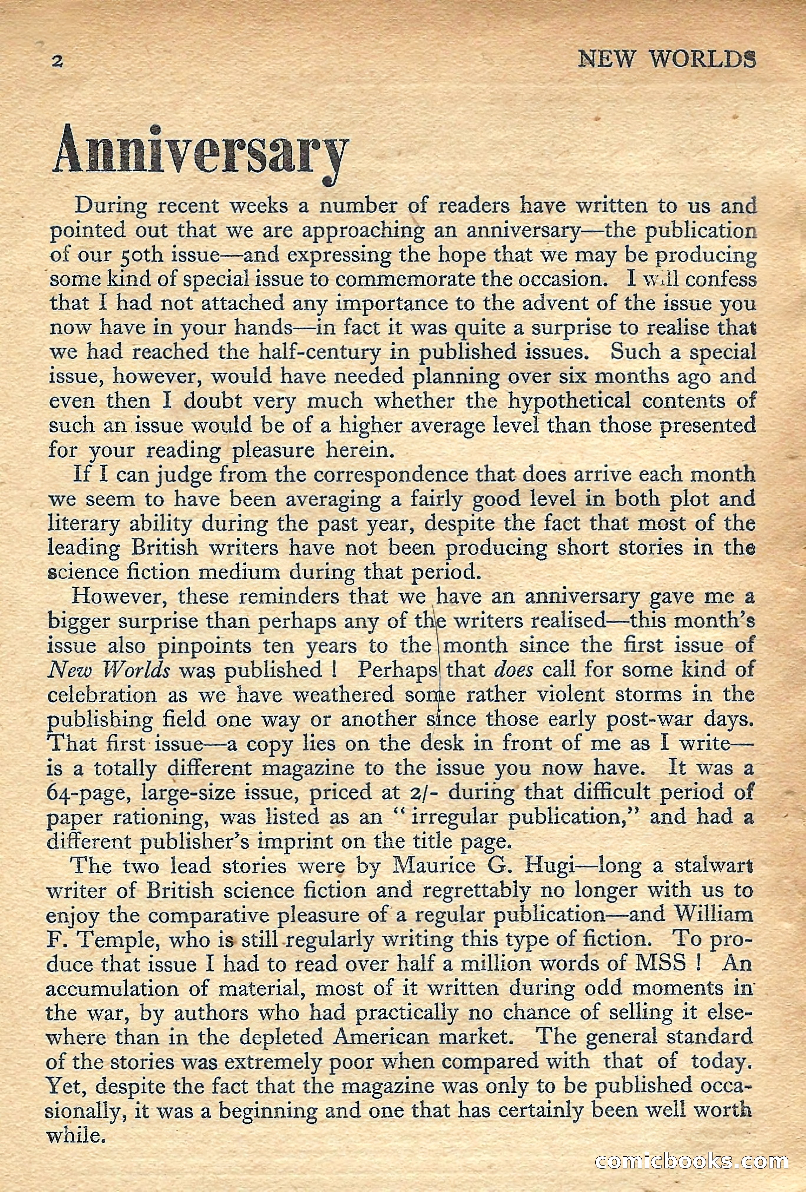 New Worlds Science Fiction No. 50 — page 4 of 132