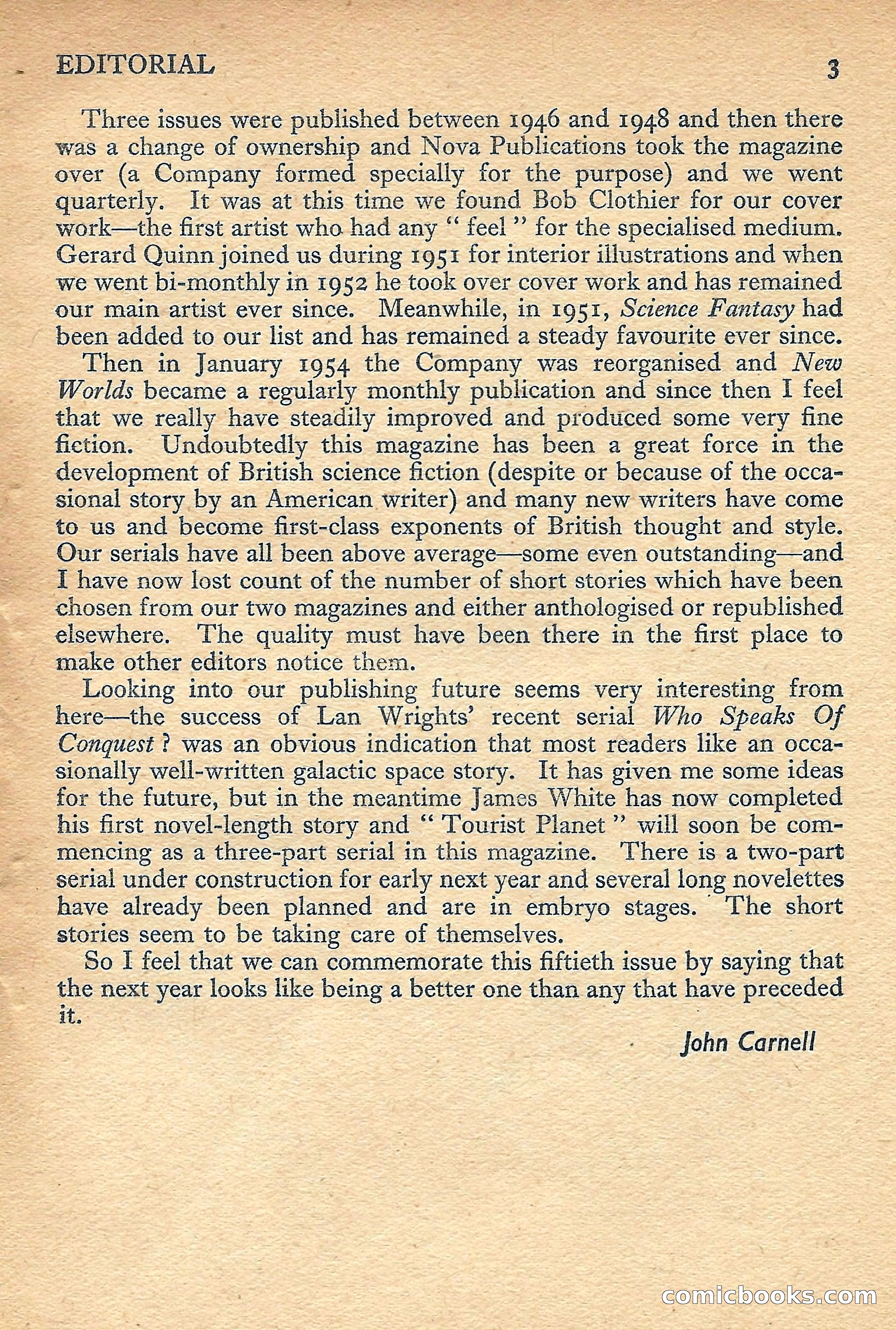 New Worlds Science Fiction No. 50 — page 5 of 132