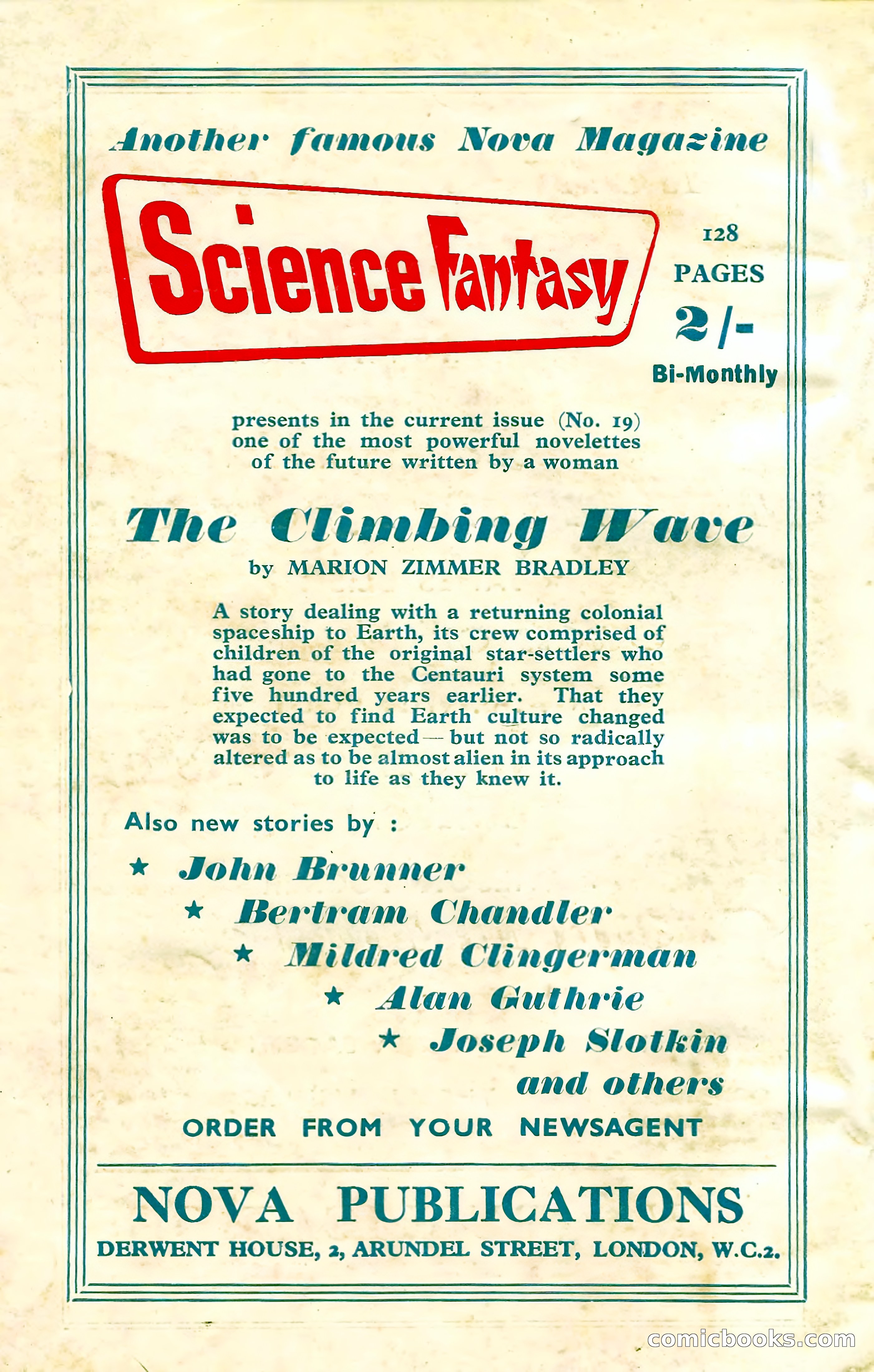 New Worlds Science Fiction No. 51 — page 132 of 132