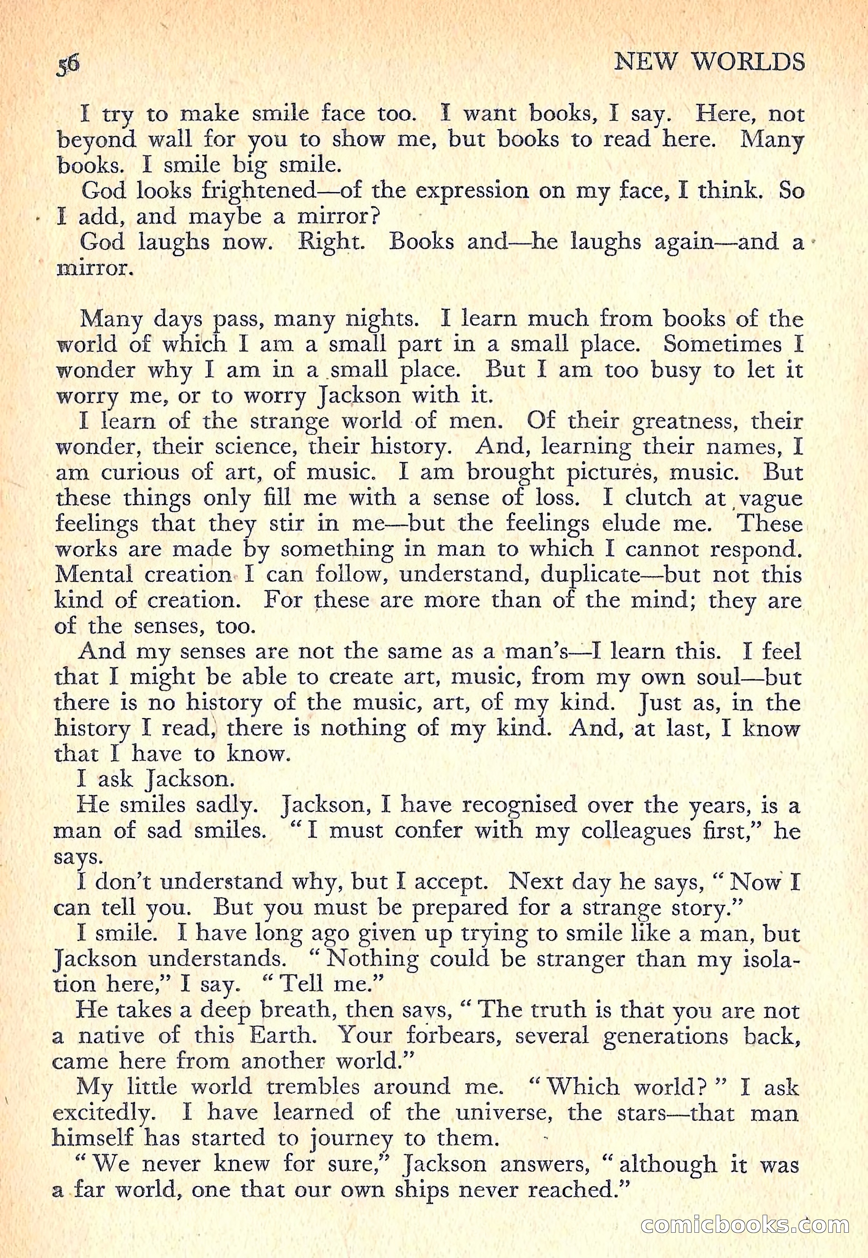 New Worlds Science Fiction No. 53 — page 58 of 132