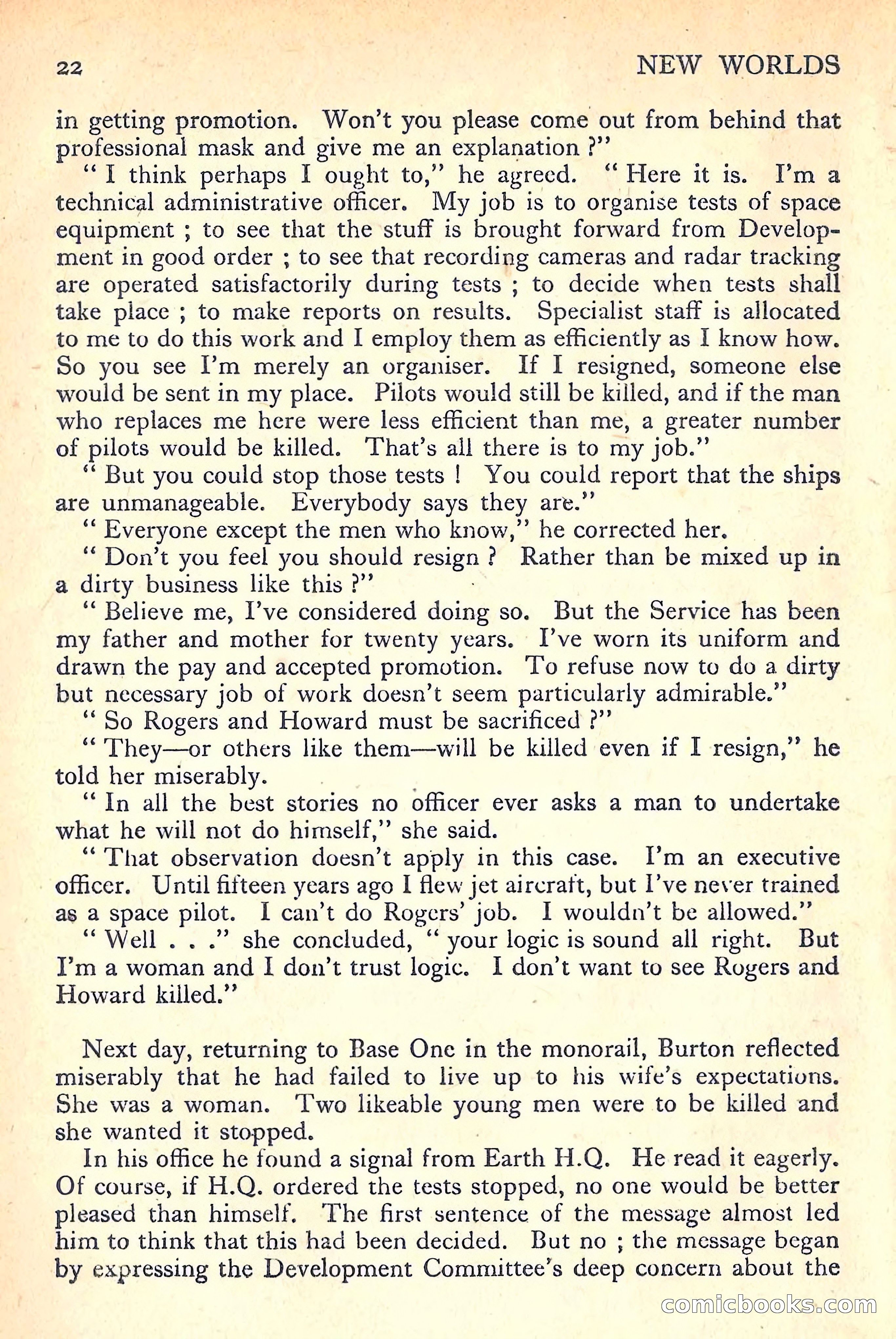 New Worlds Science Fiction No. 54 — page 24 of 132
