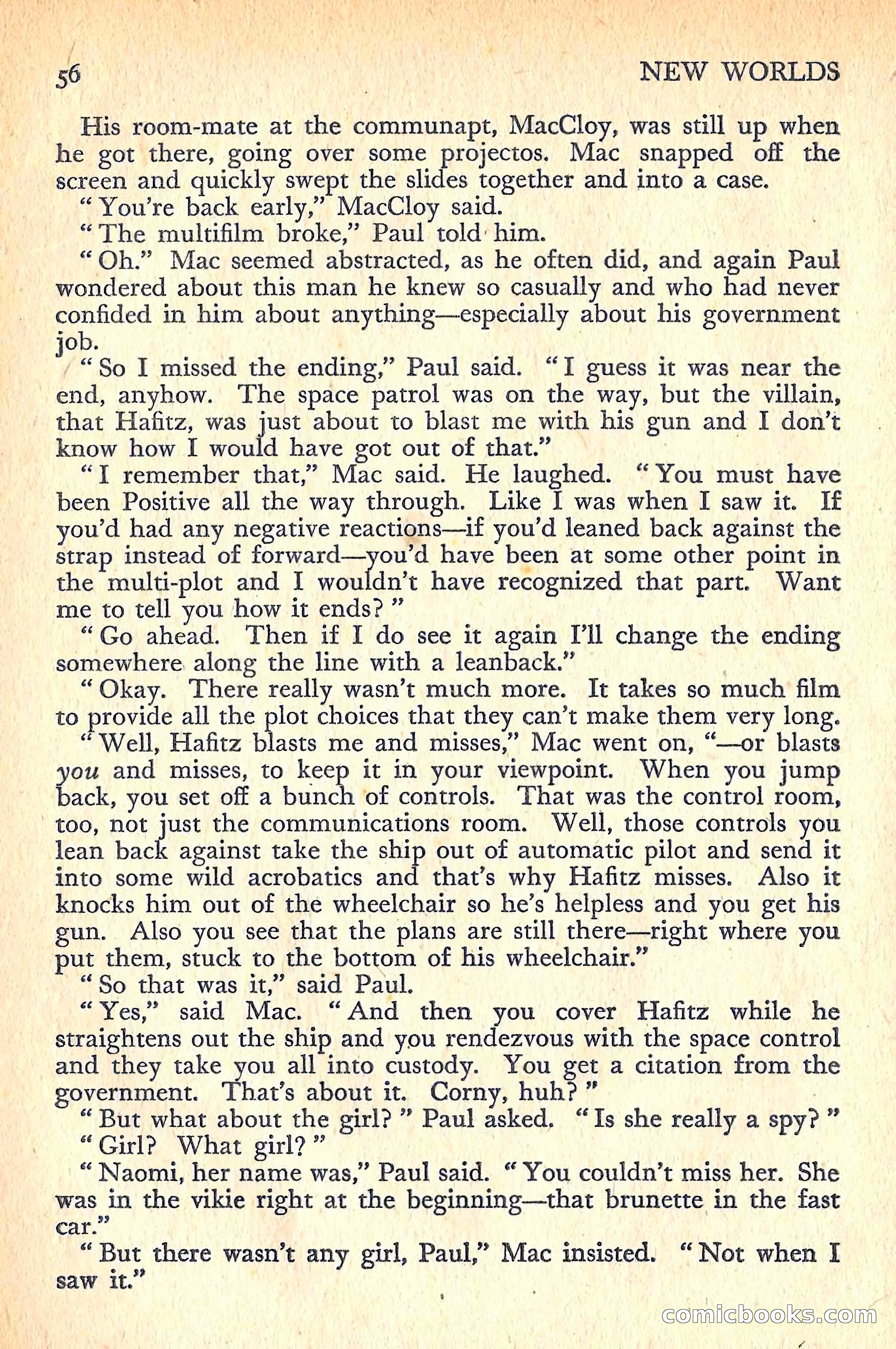 New Worlds Science Fiction No. 54 — page 58 of 132