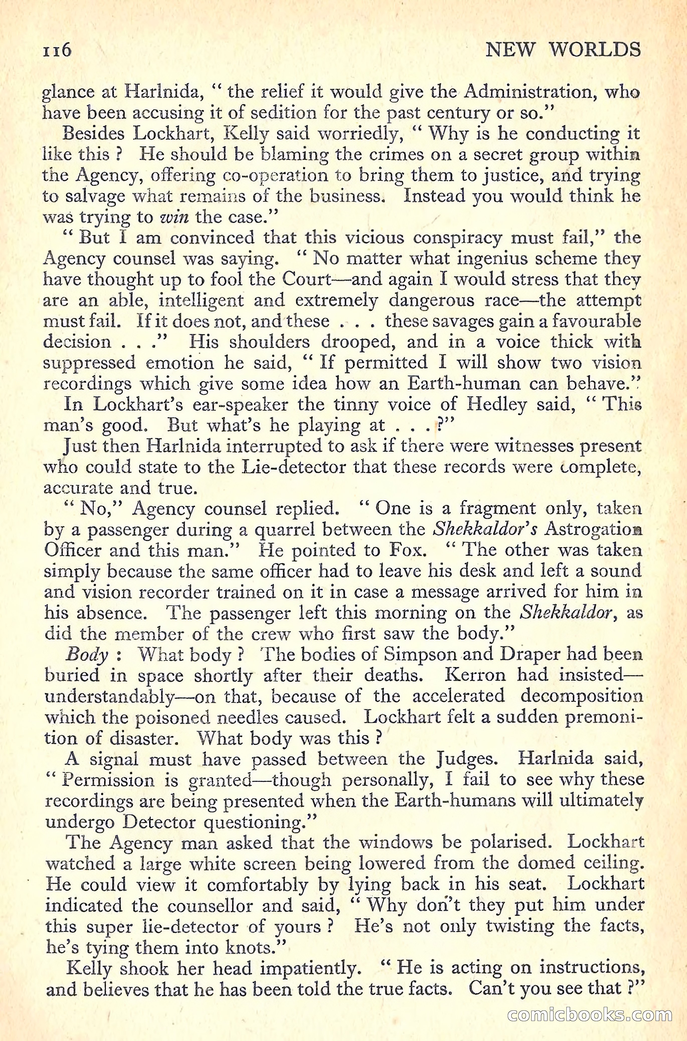 New Worlds Science Fiction No. 54 — page 118 of 132