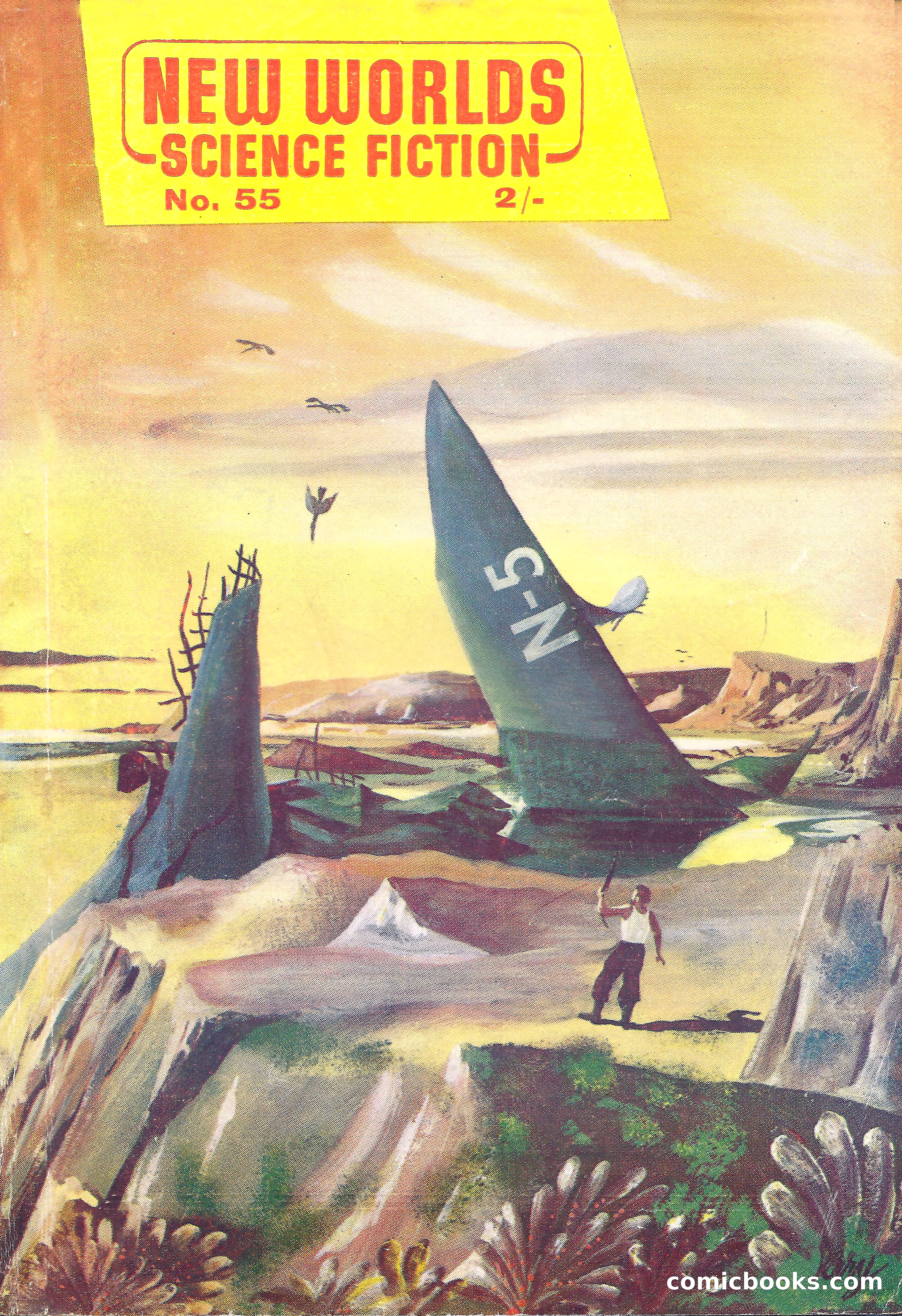 New Worlds Science Fiction No. 55 — page 1 of 132