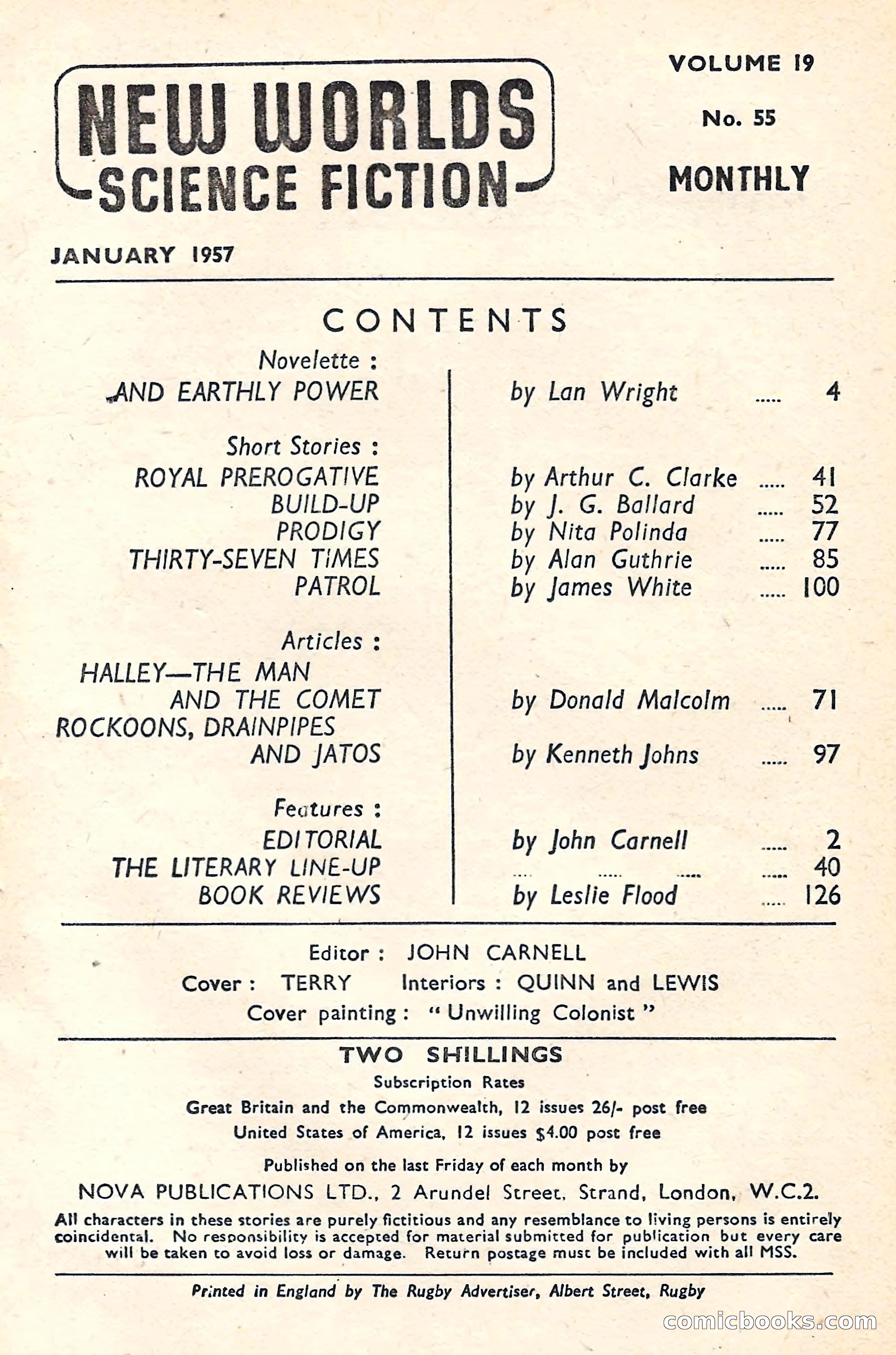 New Worlds Science Fiction No. 55 — page 3 of 132