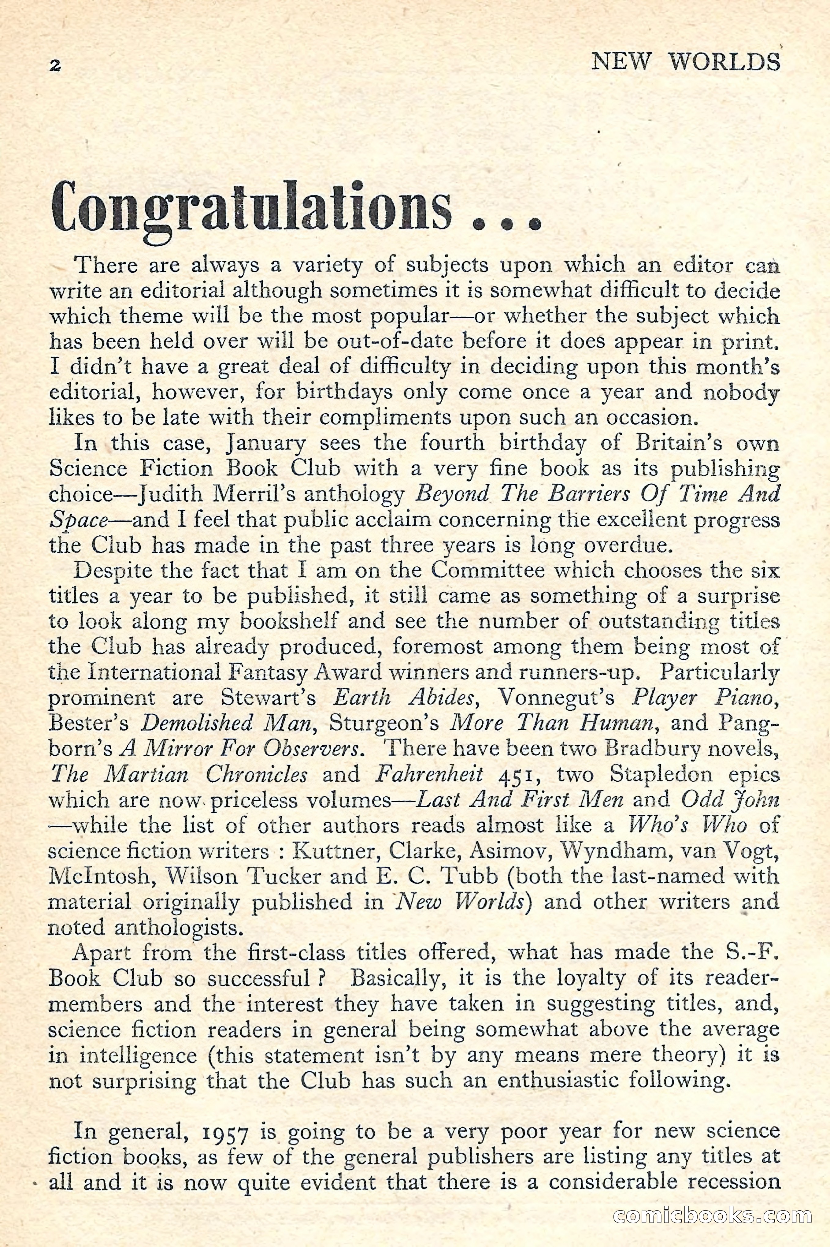 New Worlds Science Fiction No. 55 — page 4 of 132
