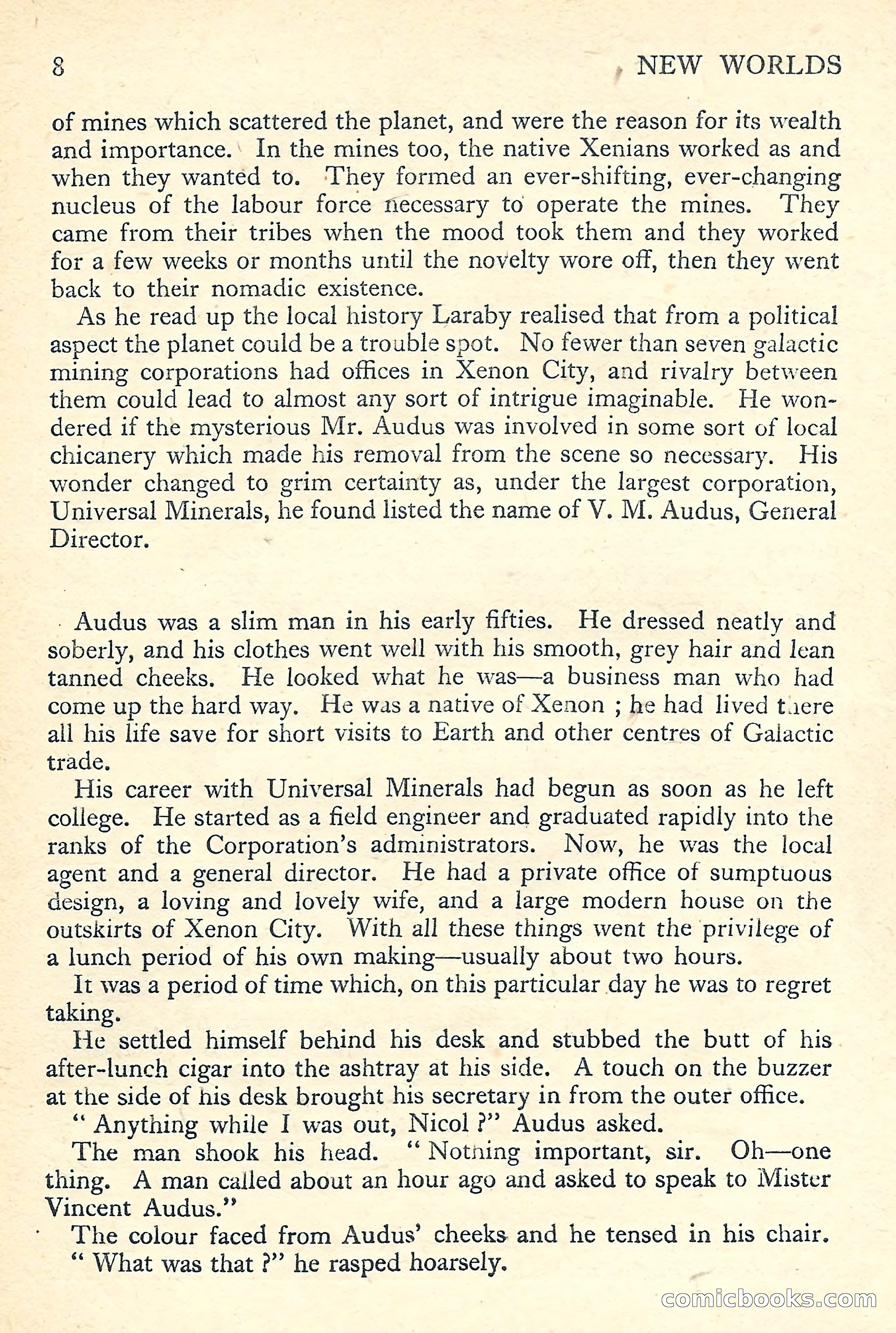 New Worlds Science Fiction No. 55 — page 10 of 132