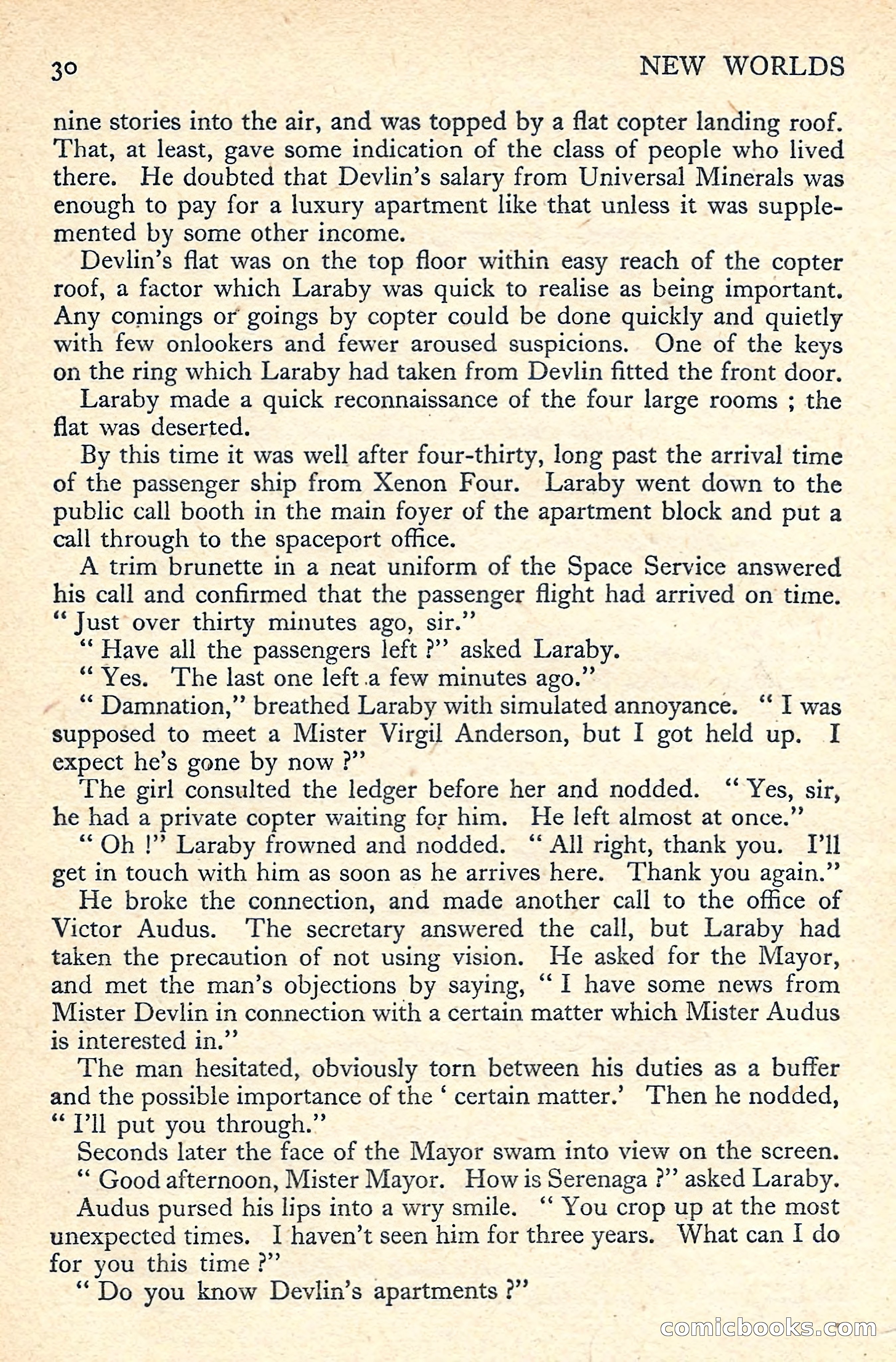 New Worlds Science Fiction No. 55 — page 32 of 132