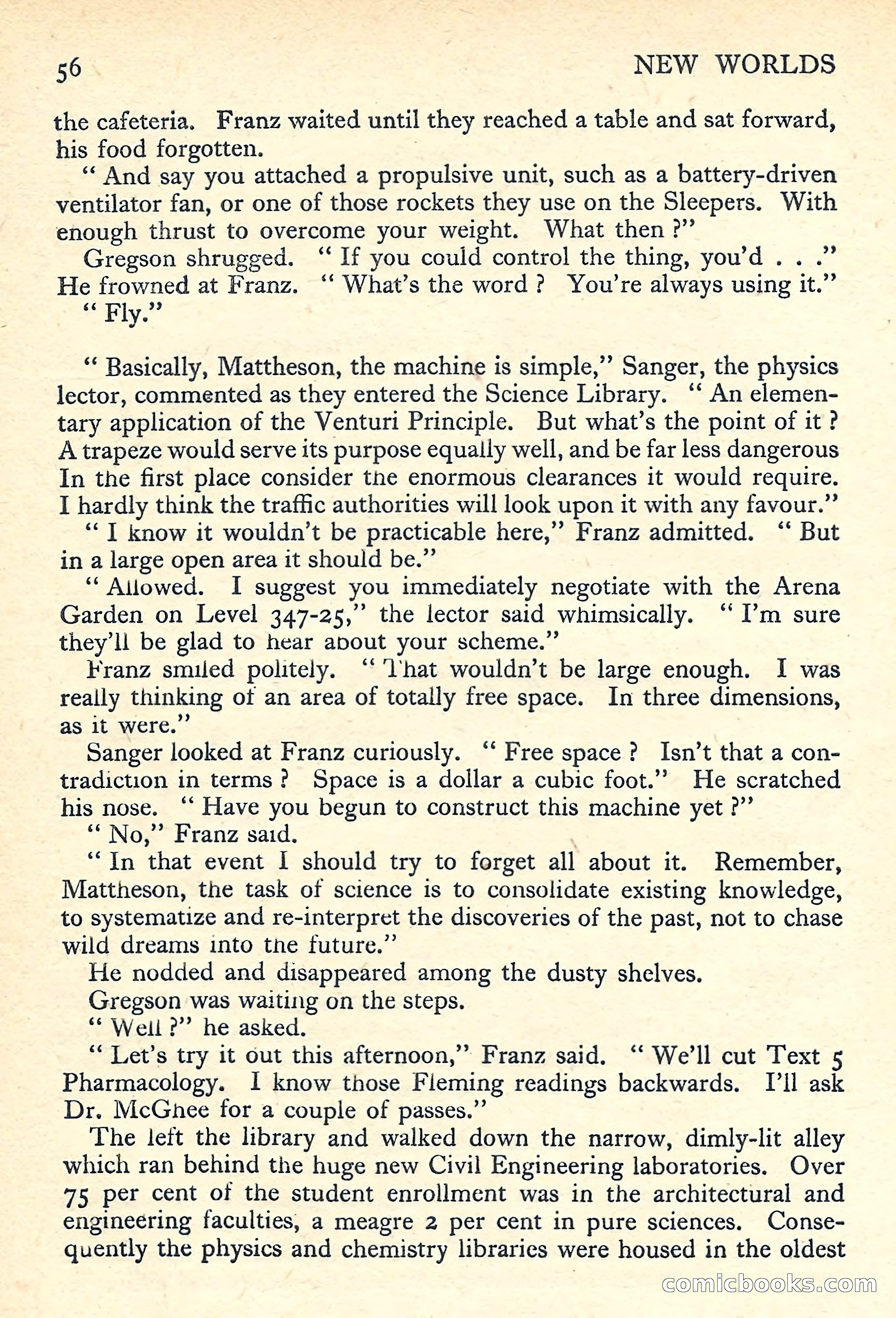 New Worlds Science Fiction No. 55 — page 58 of 132