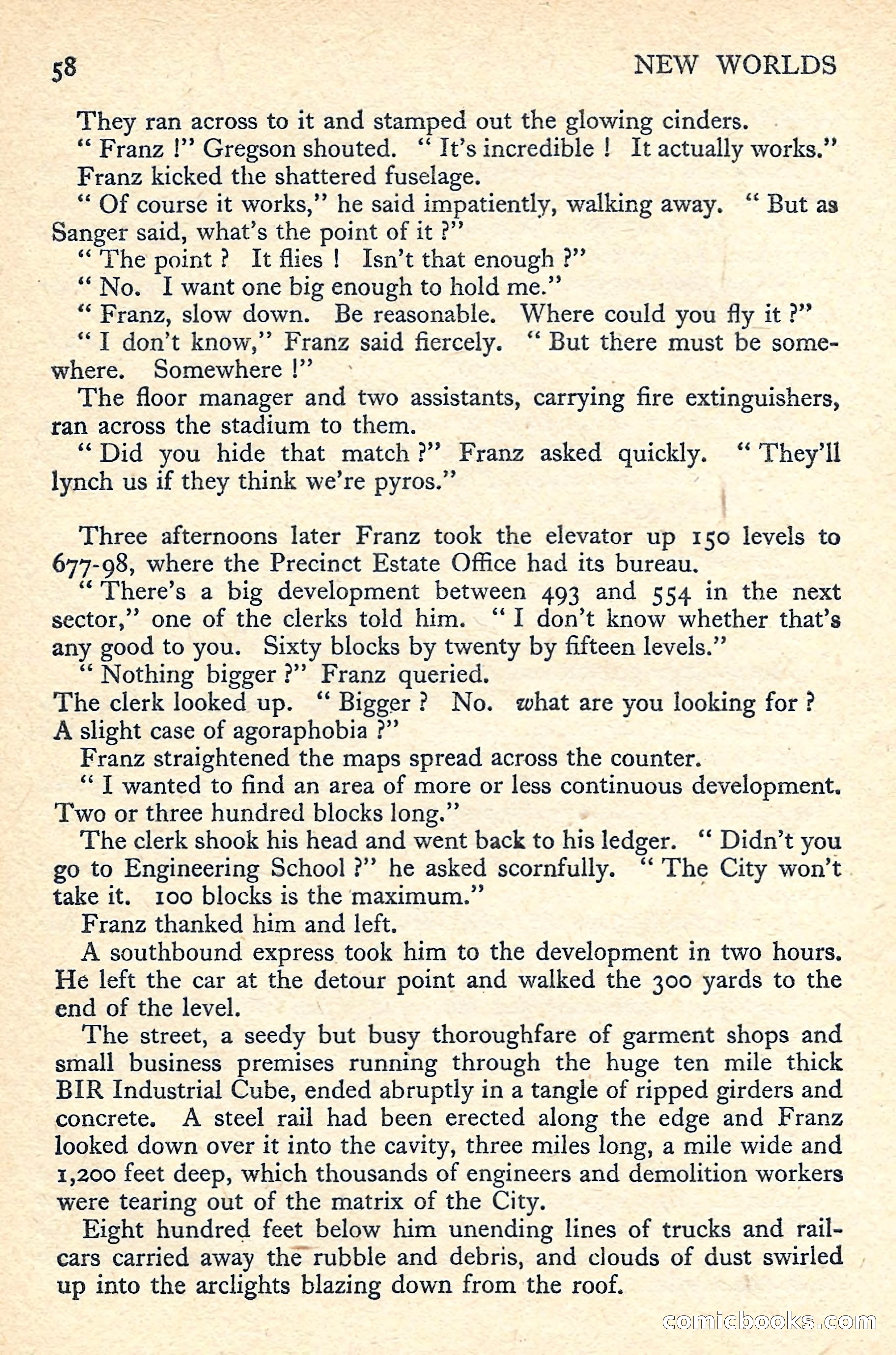 New Worlds Science Fiction No. 55 — page 60 of 132