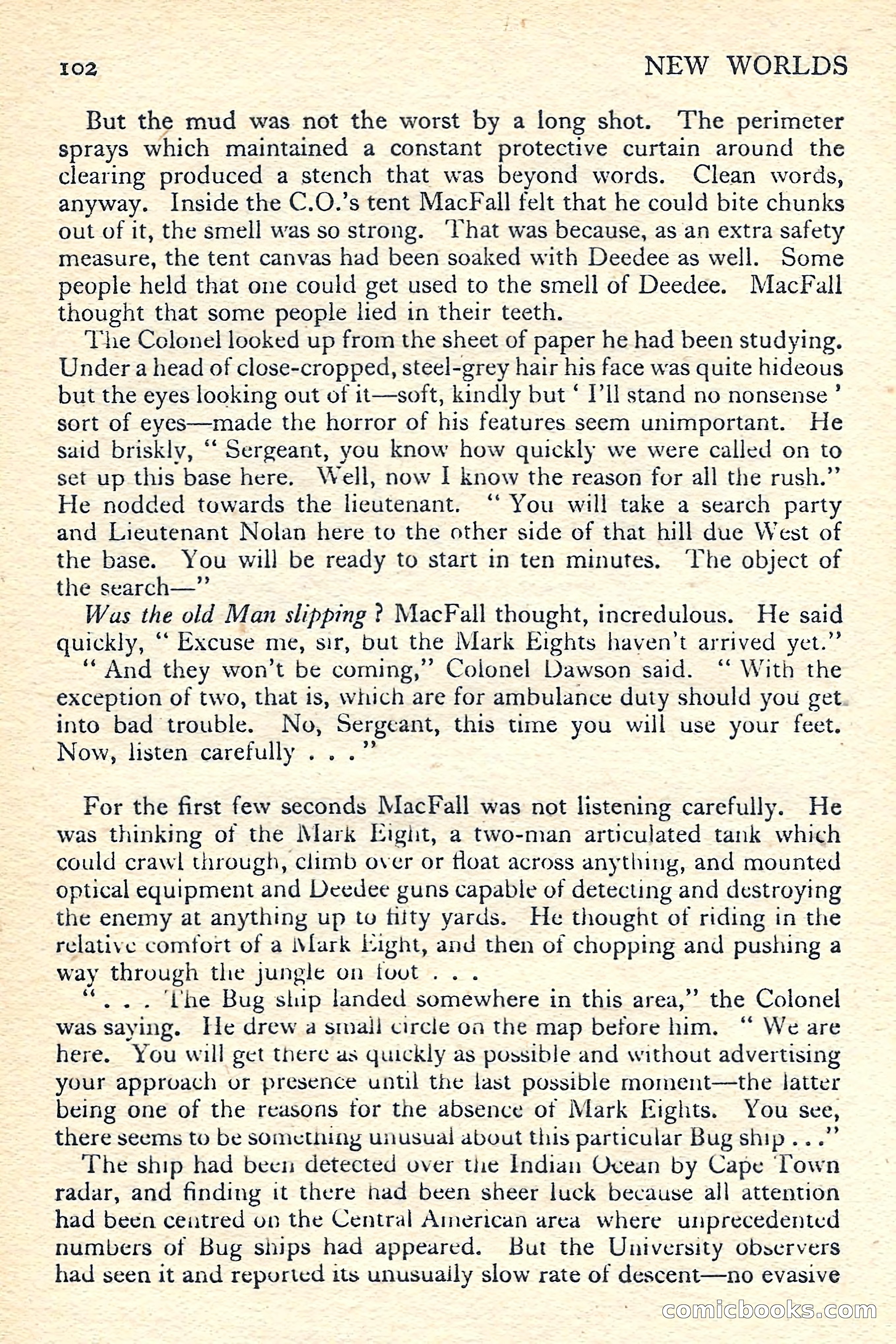 New Worlds Science Fiction No. 55 — page 104 of 132