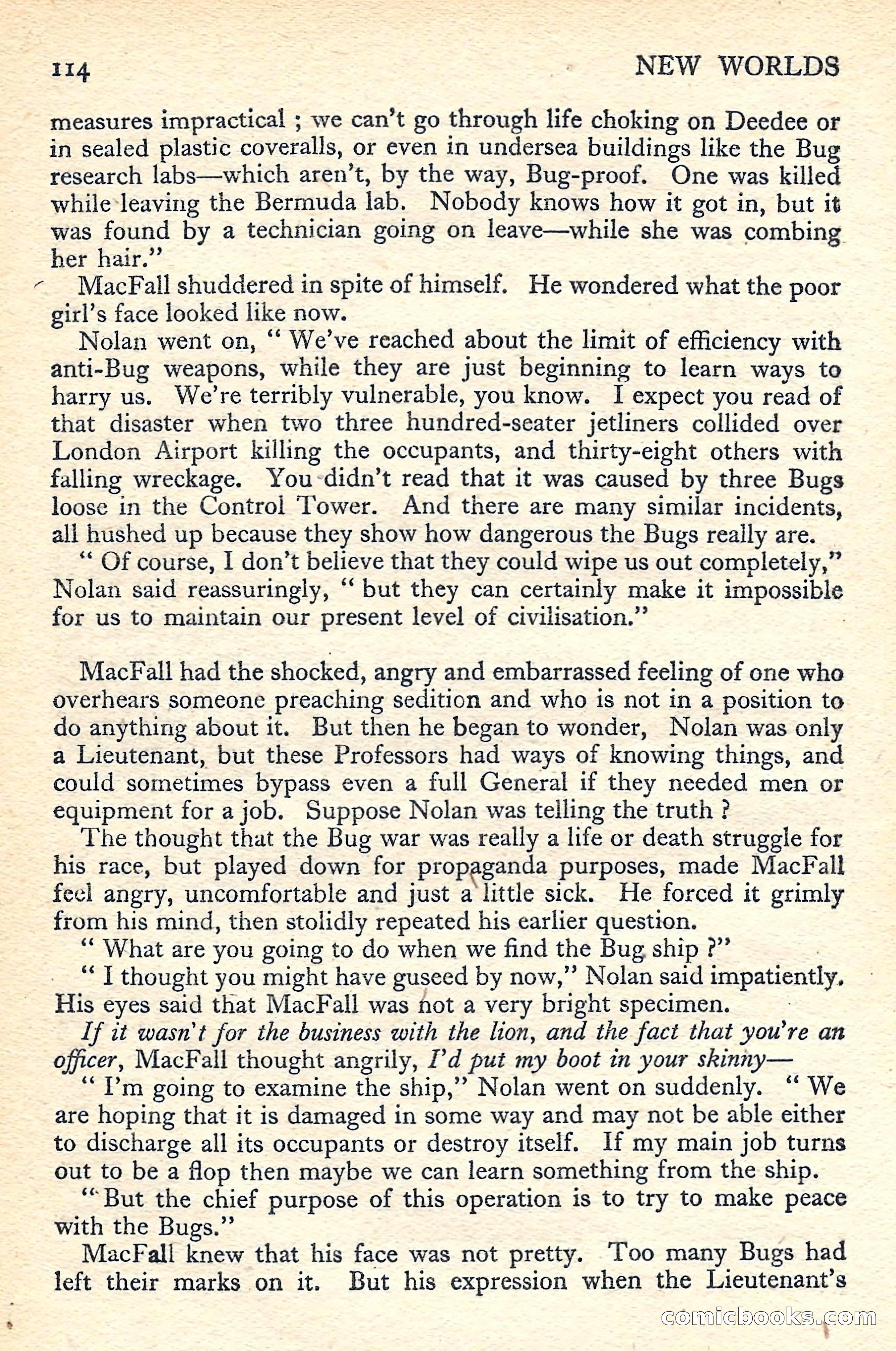 New Worlds Science Fiction No. 55 — page 116 of 132