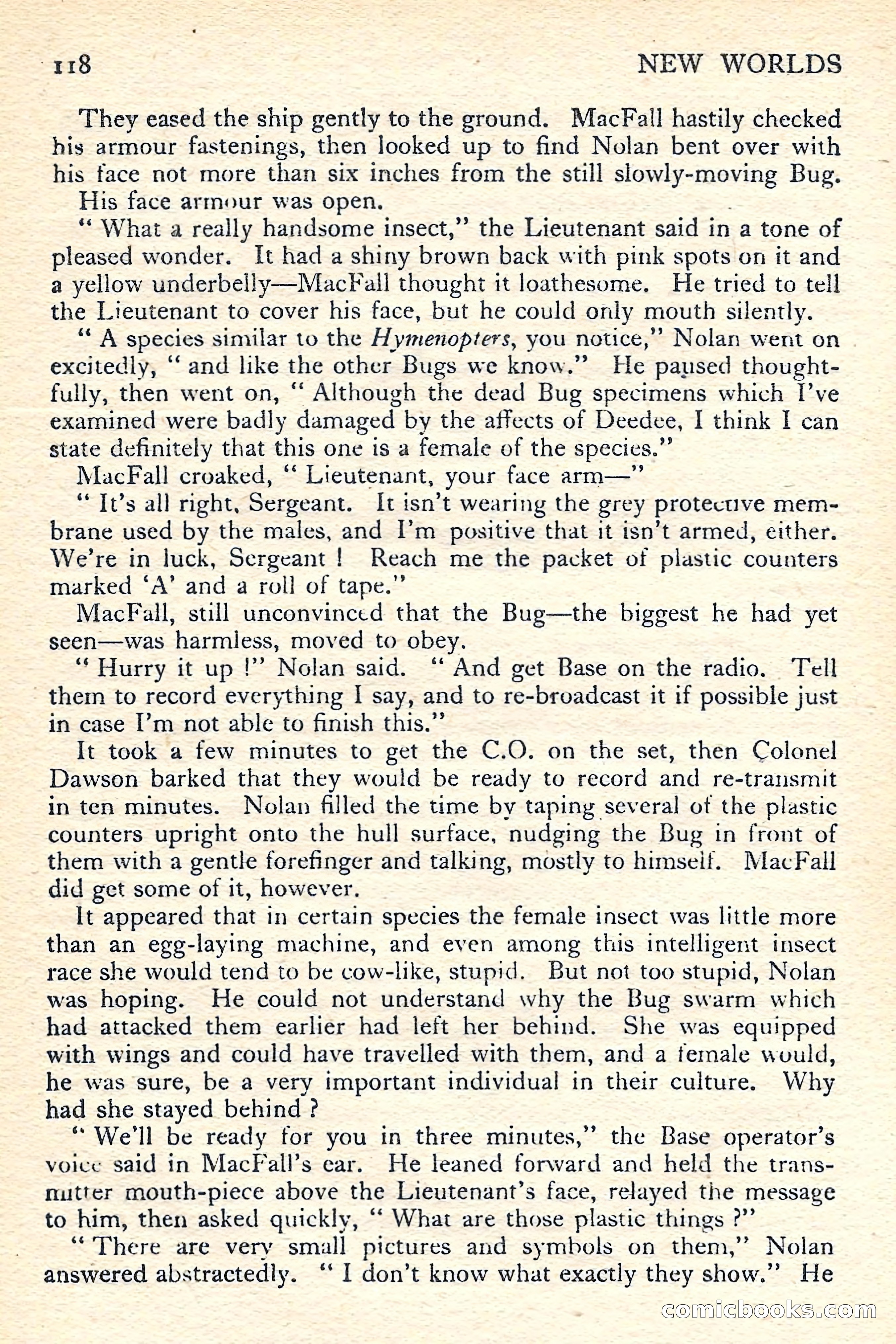 New Worlds Science Fiction No. 55 — page 120 of 132