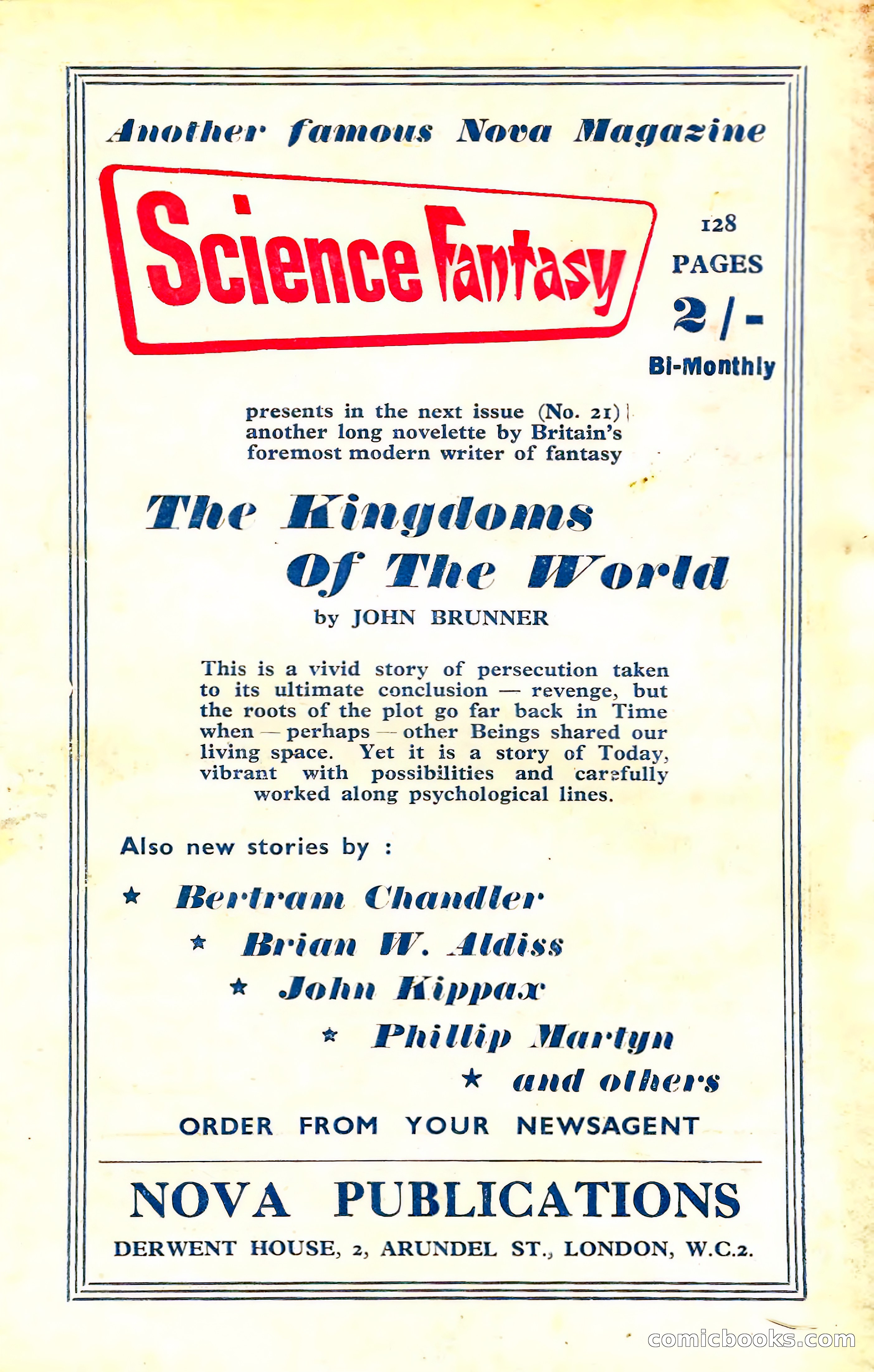 New Worlds Science Fiction No. 55 — page 132 of 132