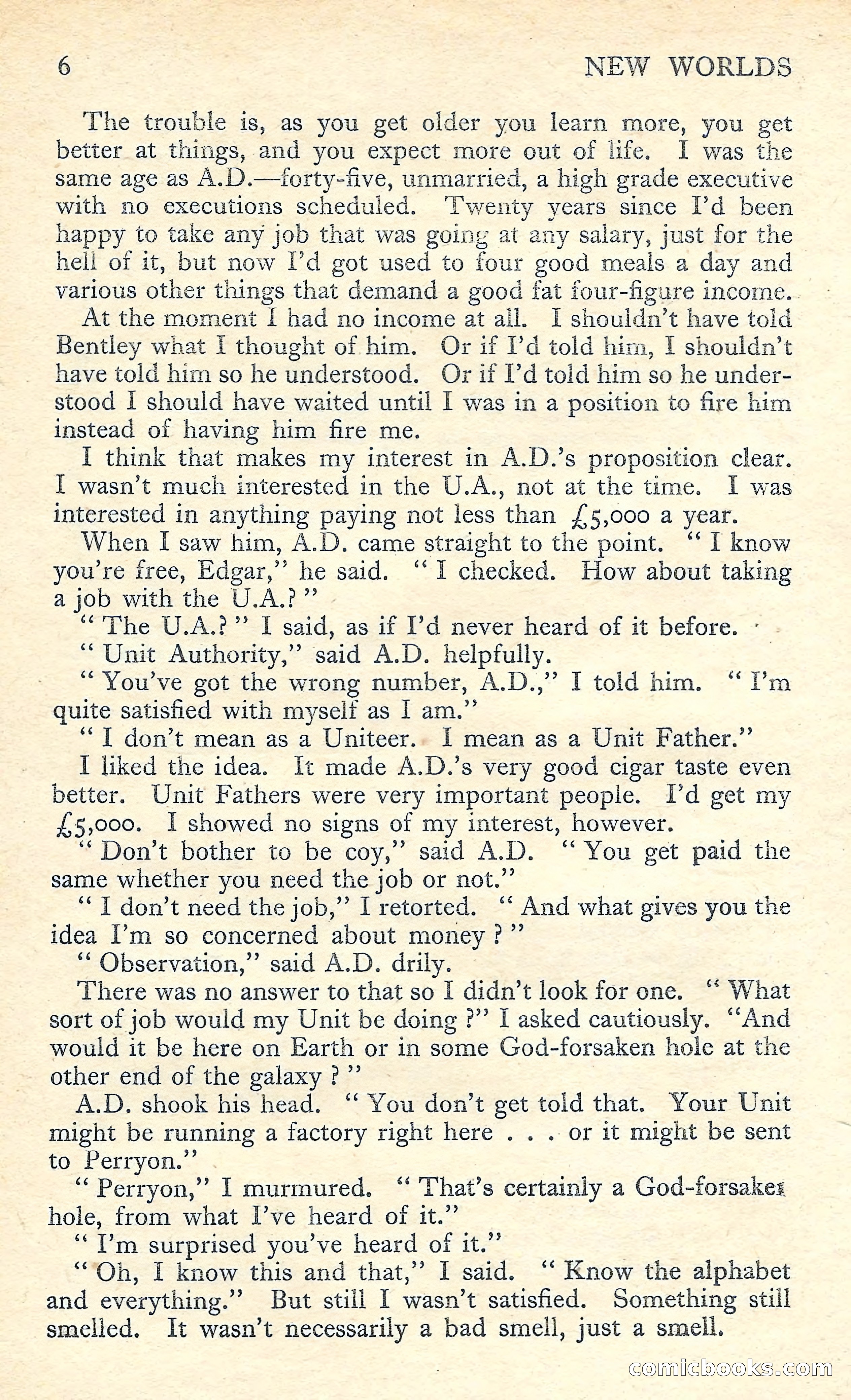 New Worlds Science Fiction No. 56 — page 8 of 132
