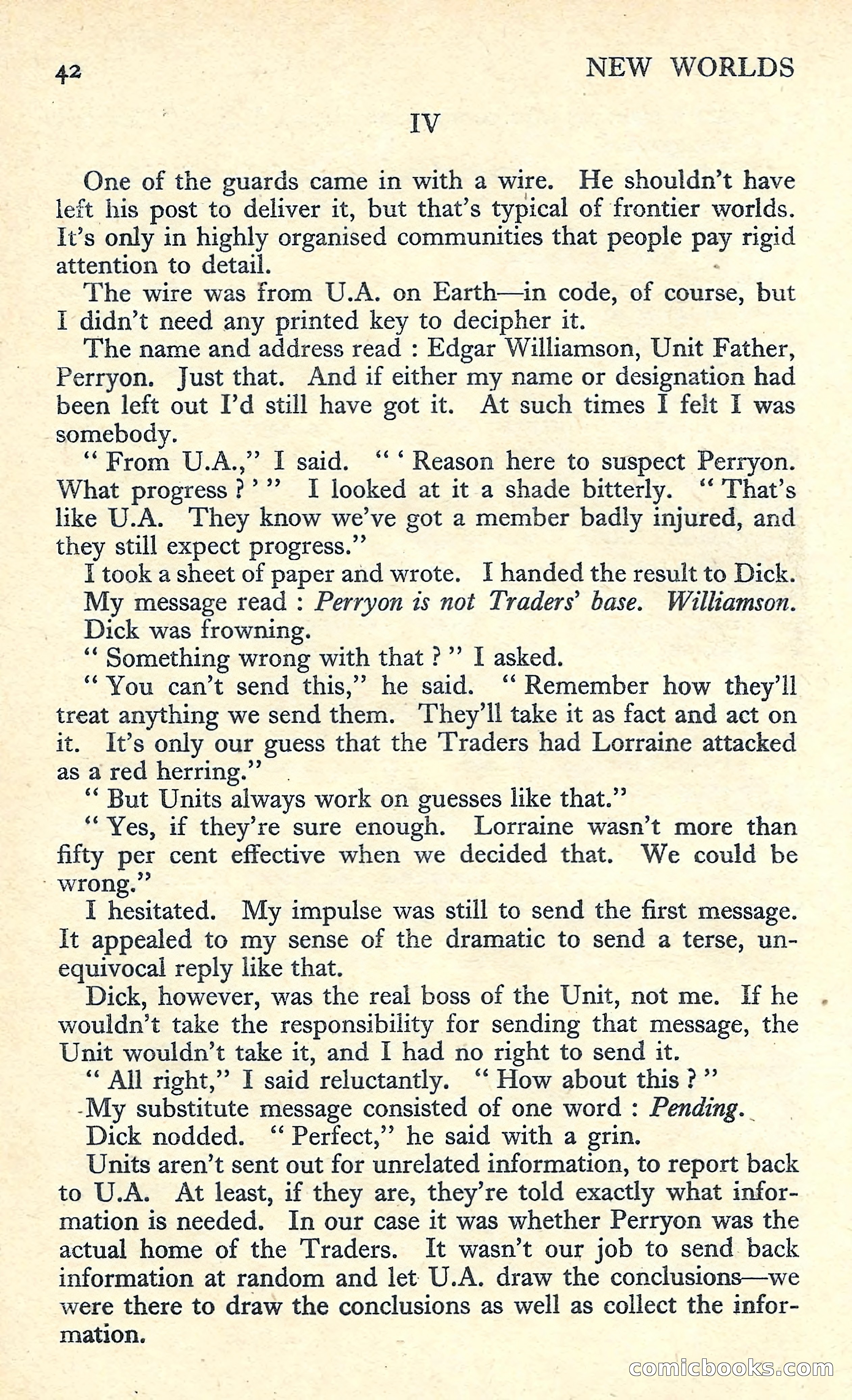 New Worlds Science Fiction No. 56 — page 44 of 132