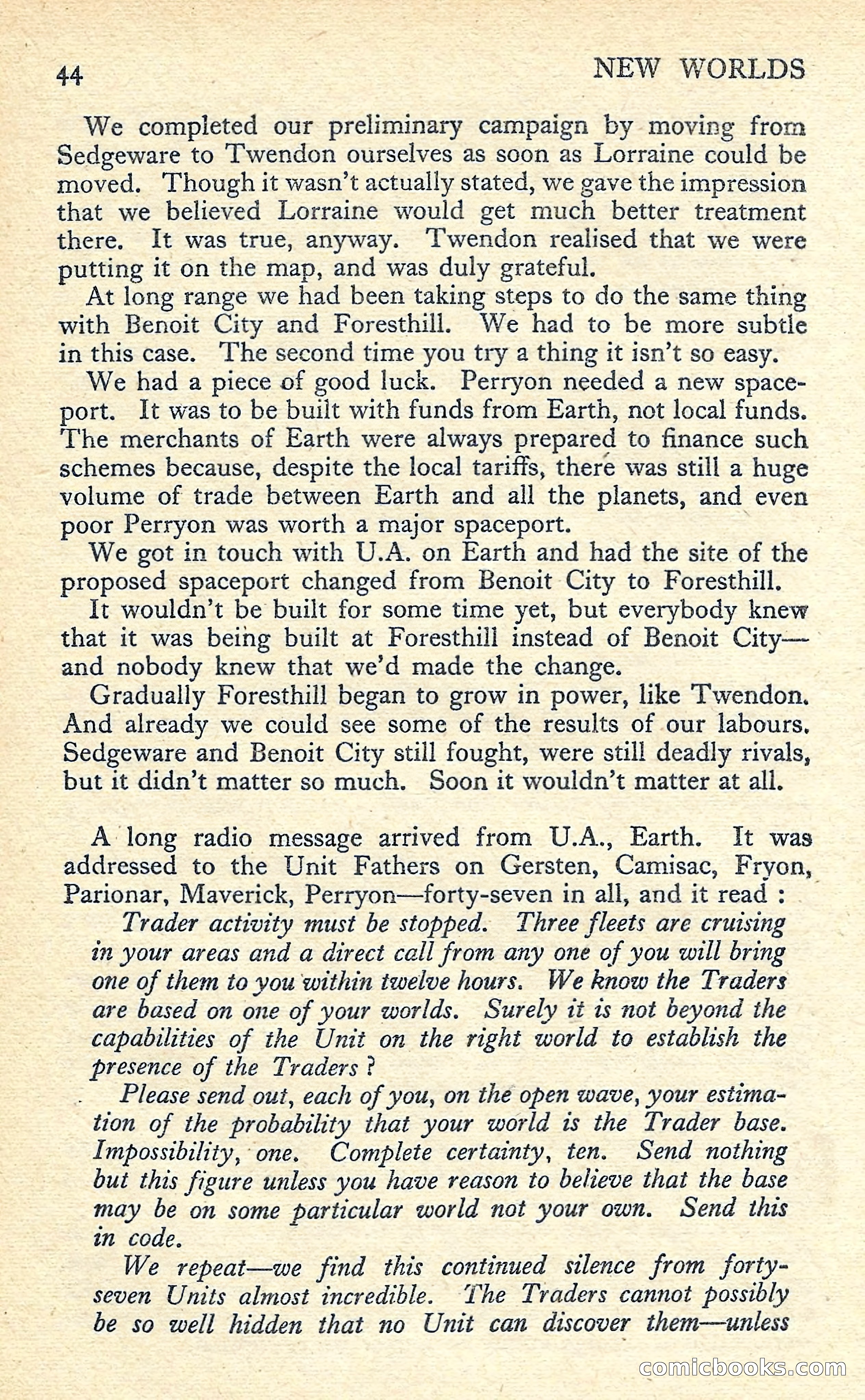 New Worlds Science Fiction No. 56 — page 46 of 132