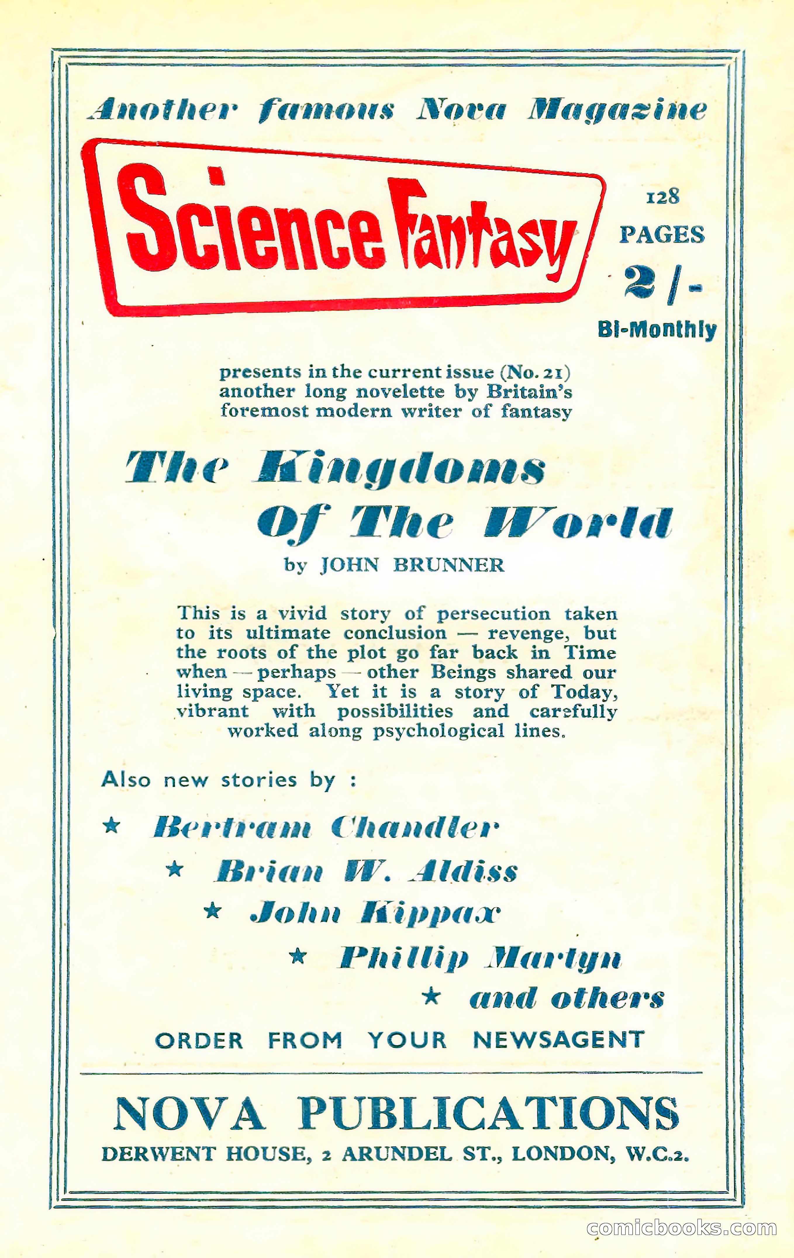 New Worlds Science Fiction No. 56 — page 132 of 132