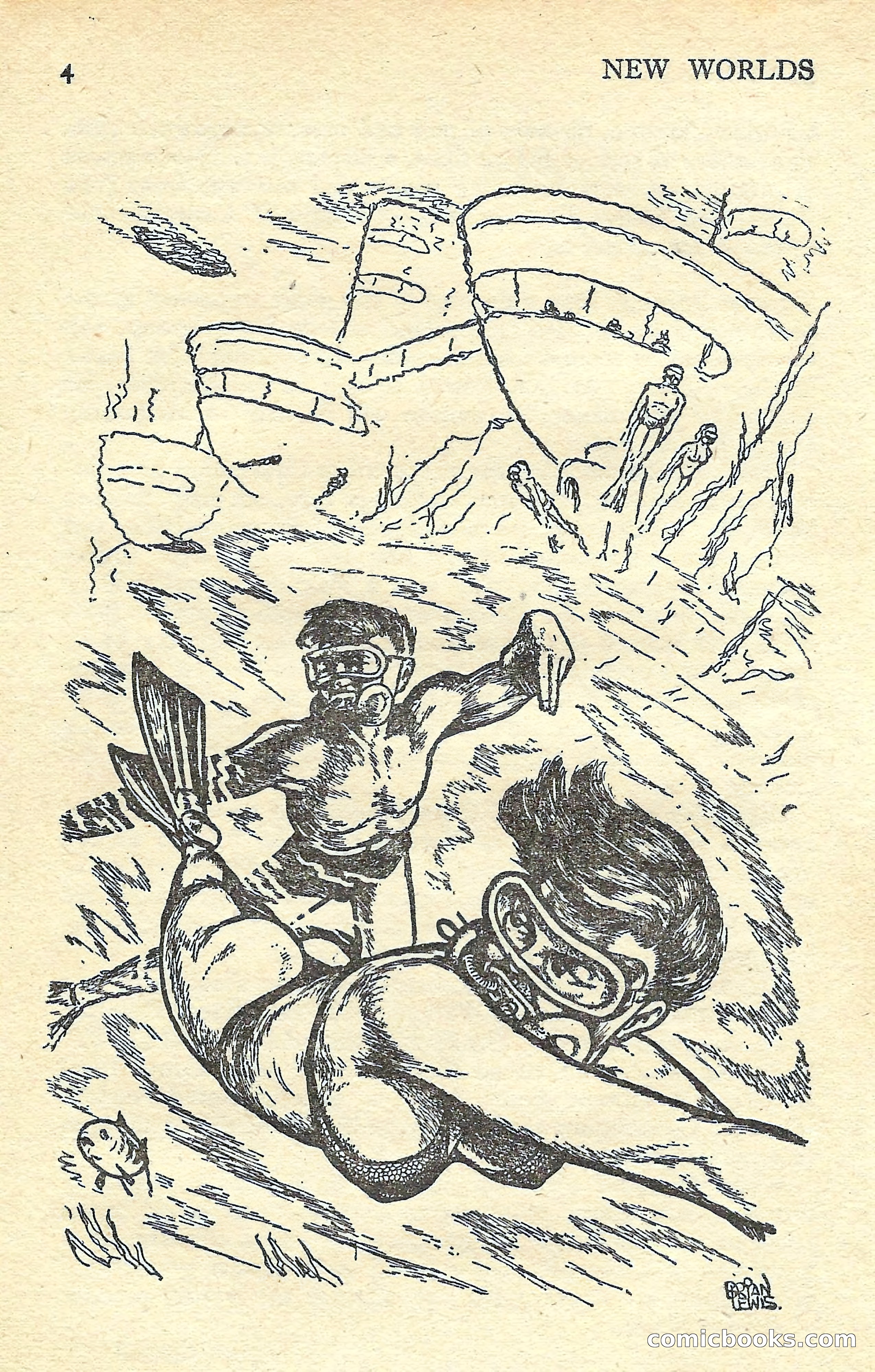 New Worlds Science Fiction No. 57 — page 6 of 132