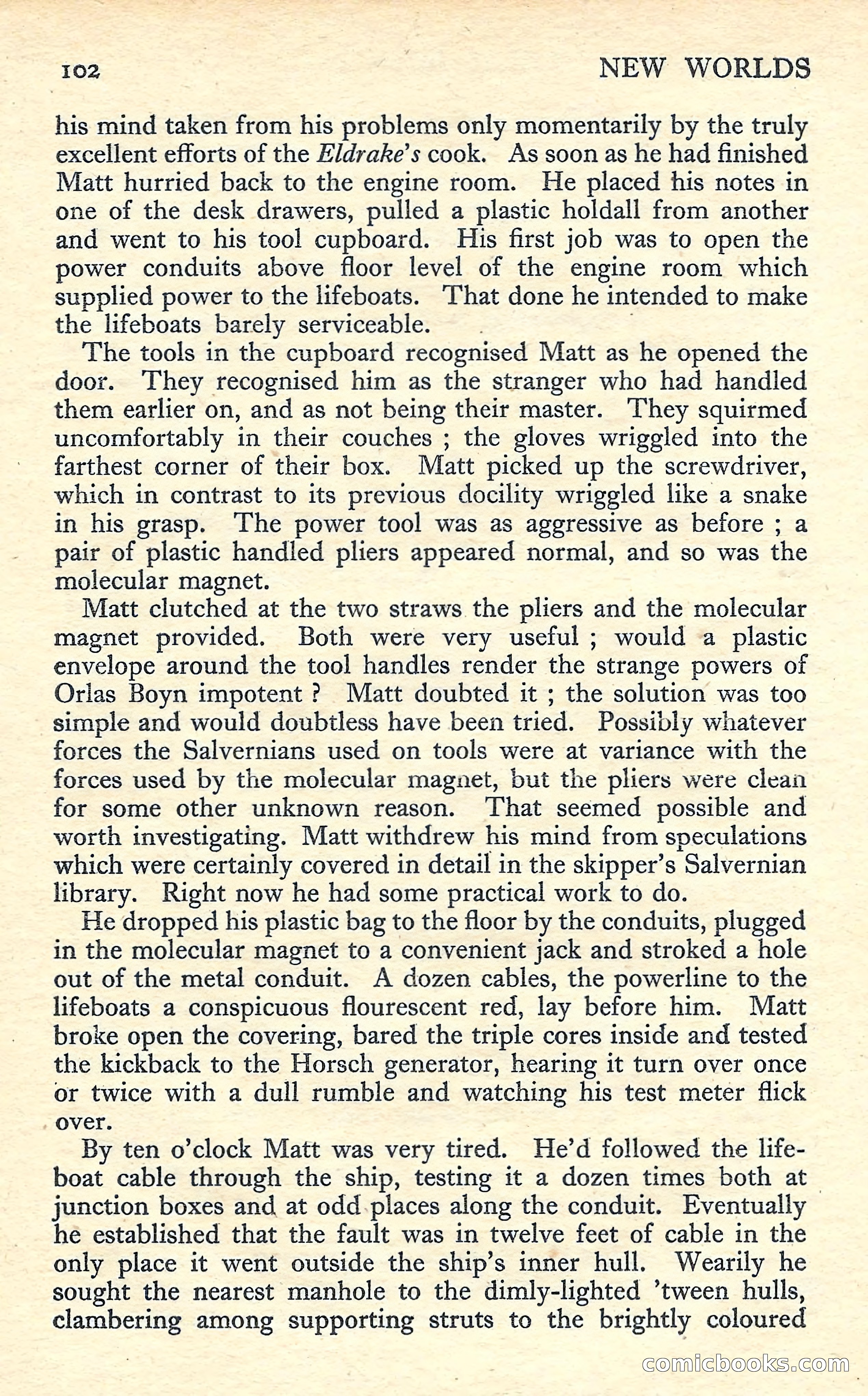 New Worlds Science Fiction No. 57 — page 104 of 132