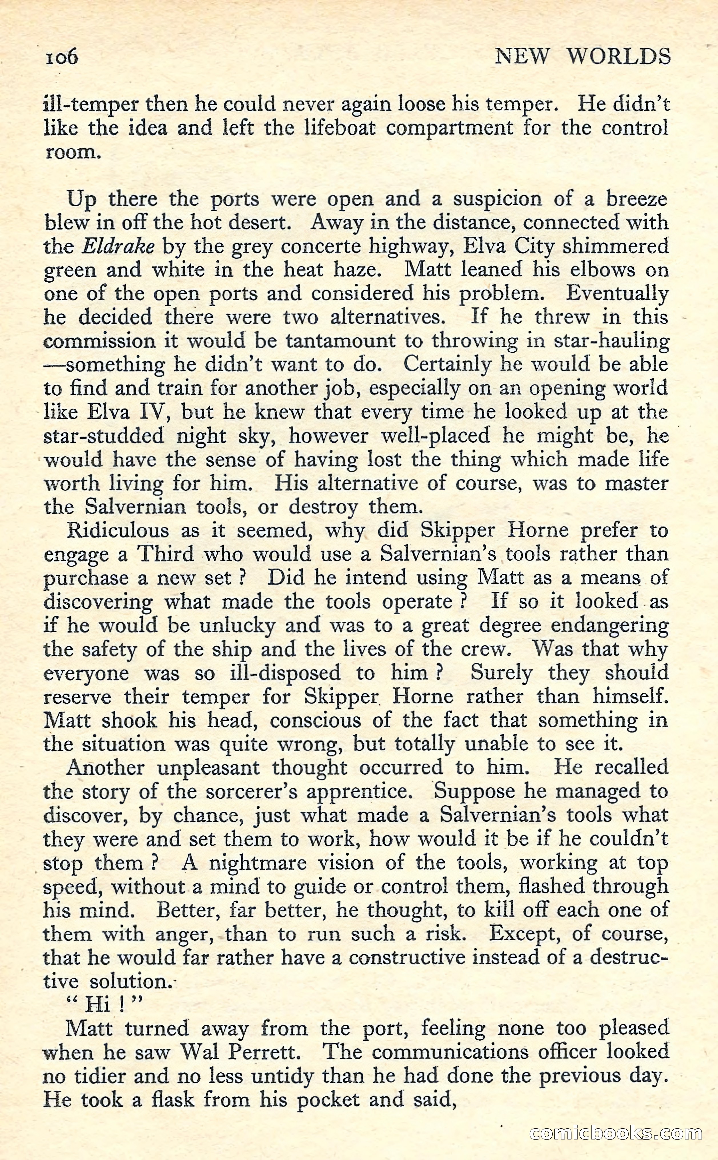 New Worlds Science Fiction No. 57 — page 108 of 132