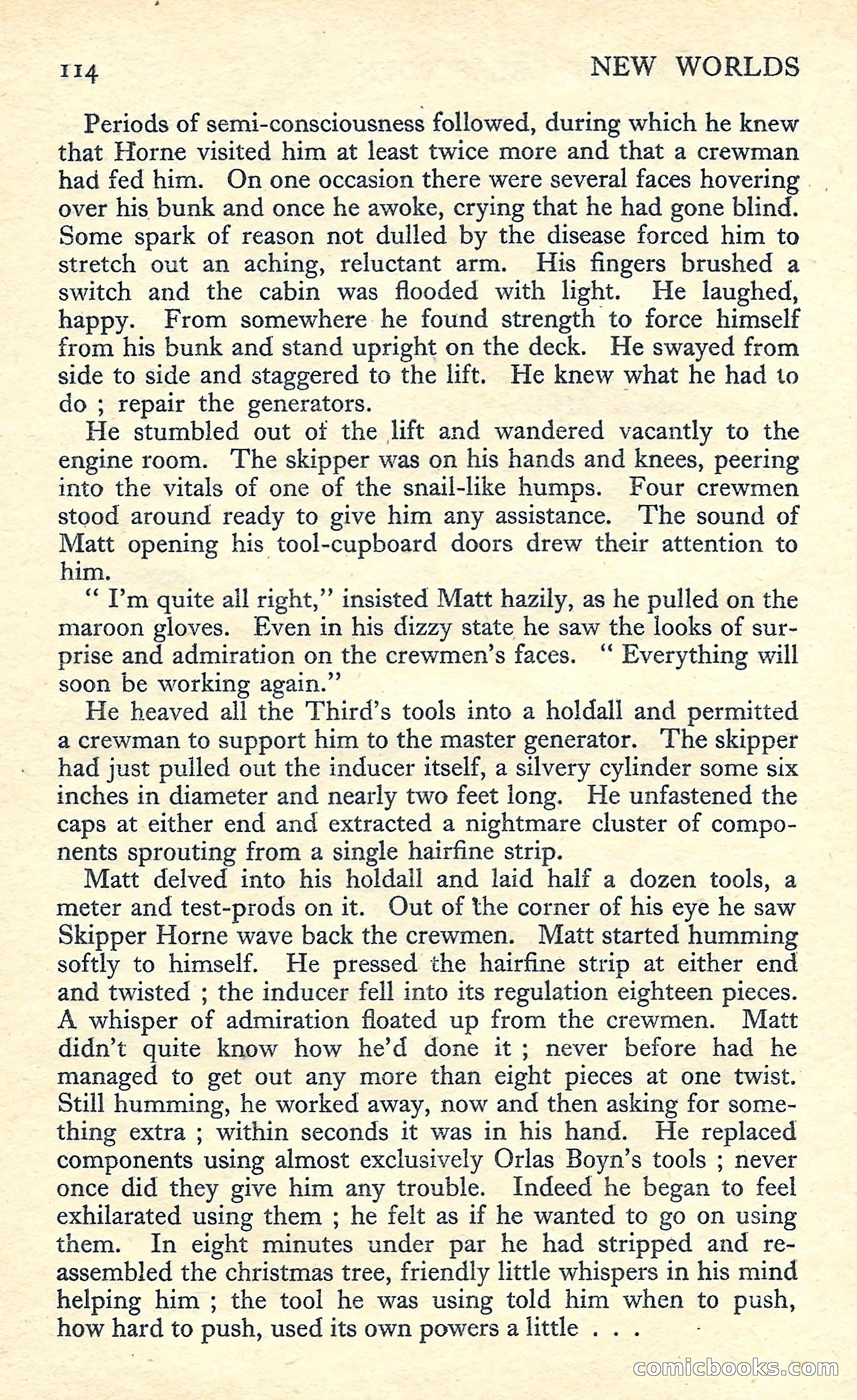 New Worlds Science Fiction No. 57 — page 116 of 132