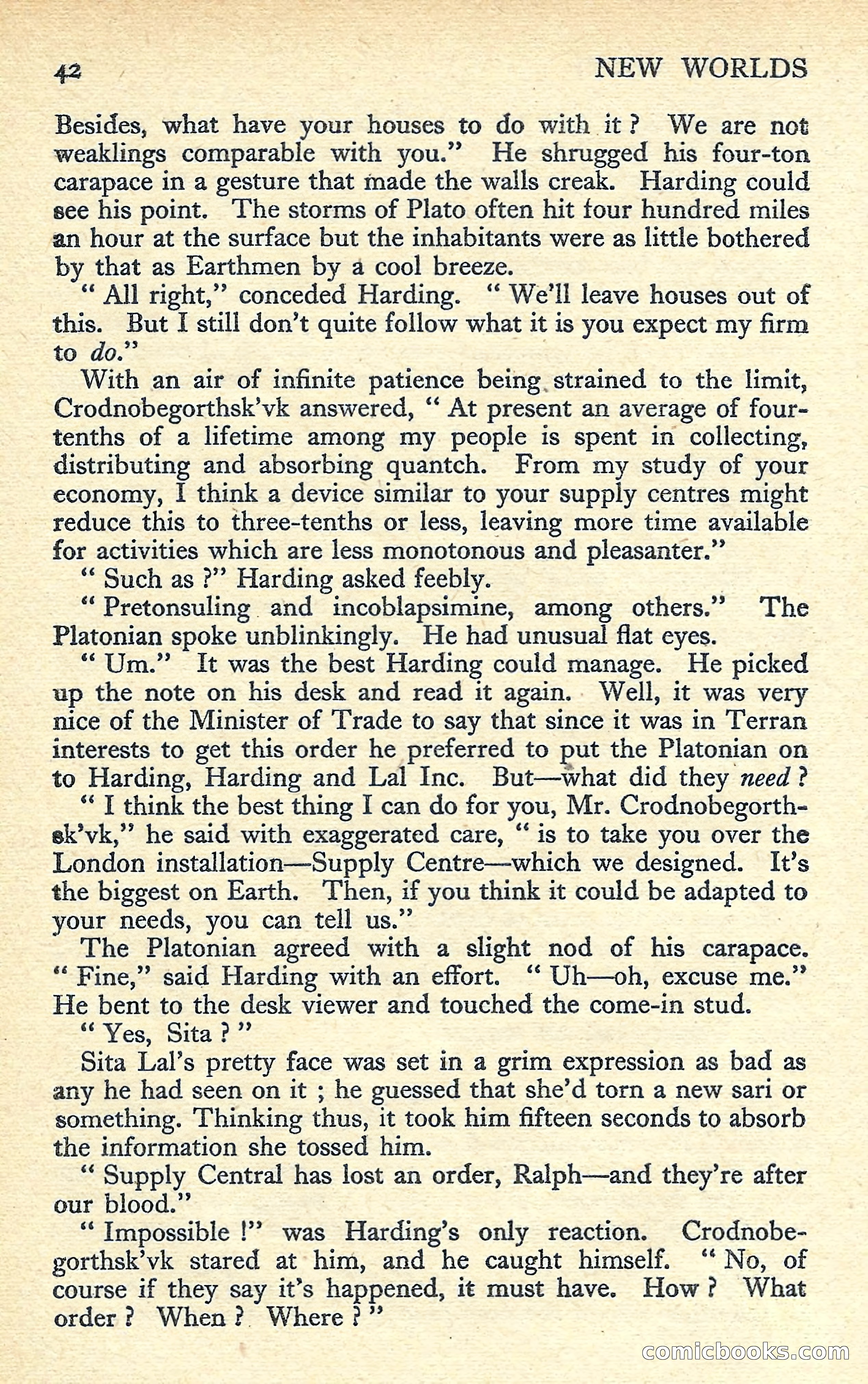 New Worlds Science Fiction No. 58 — page 44 of 132