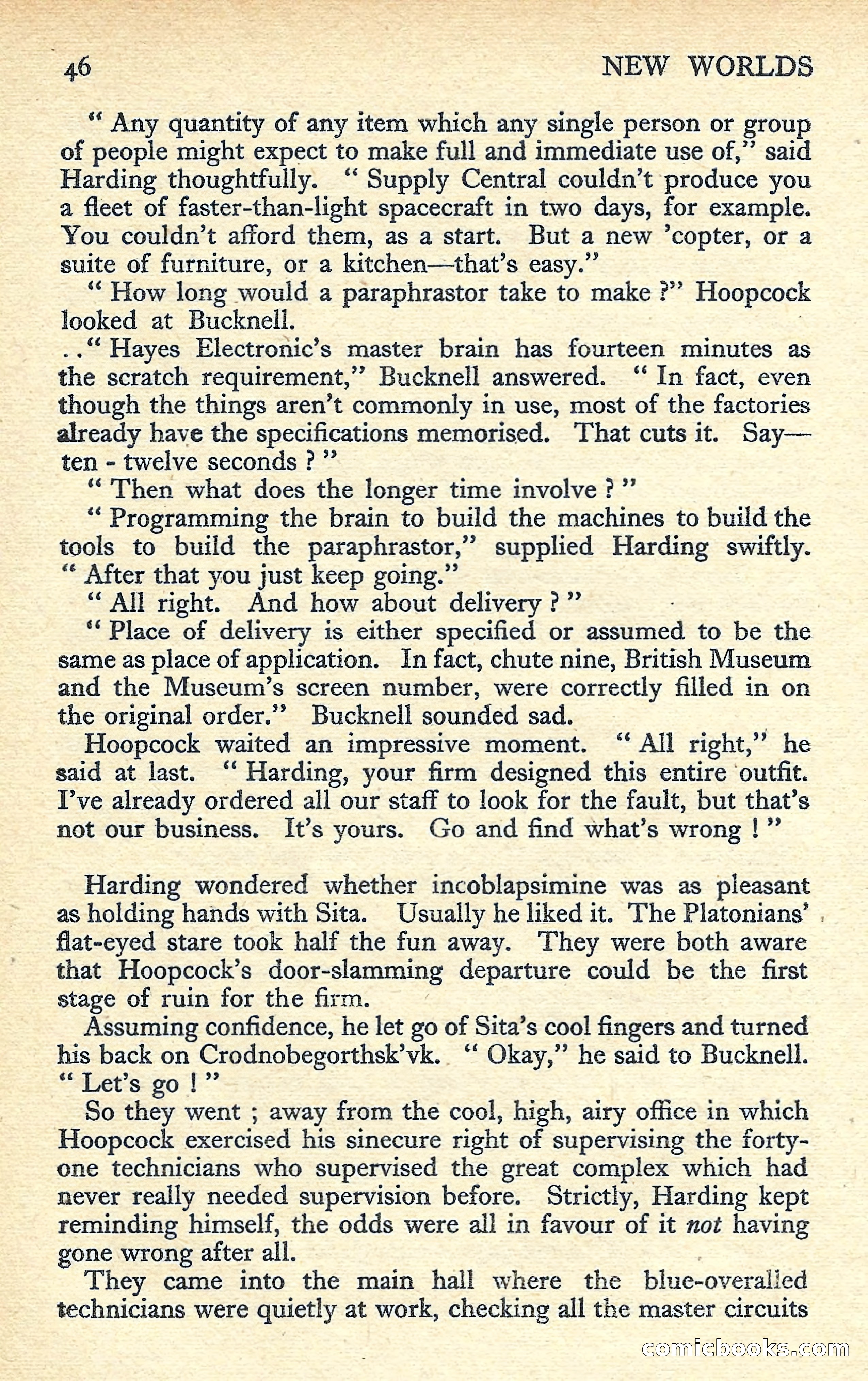 New Worlds Science Fiction No. 58 — page 48 of 132