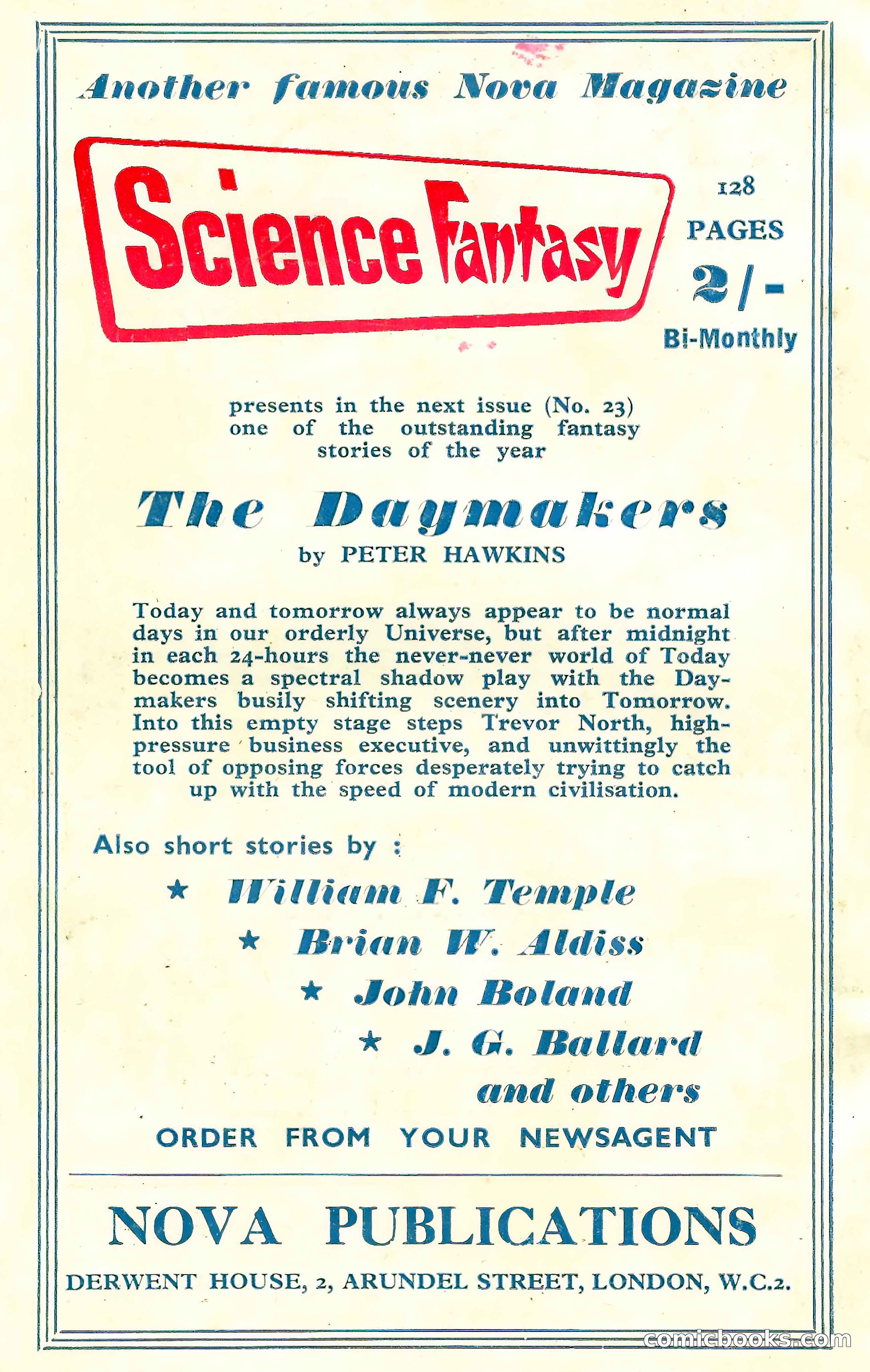 New Worlds Science Fiction No. 60 — page 132 of 132