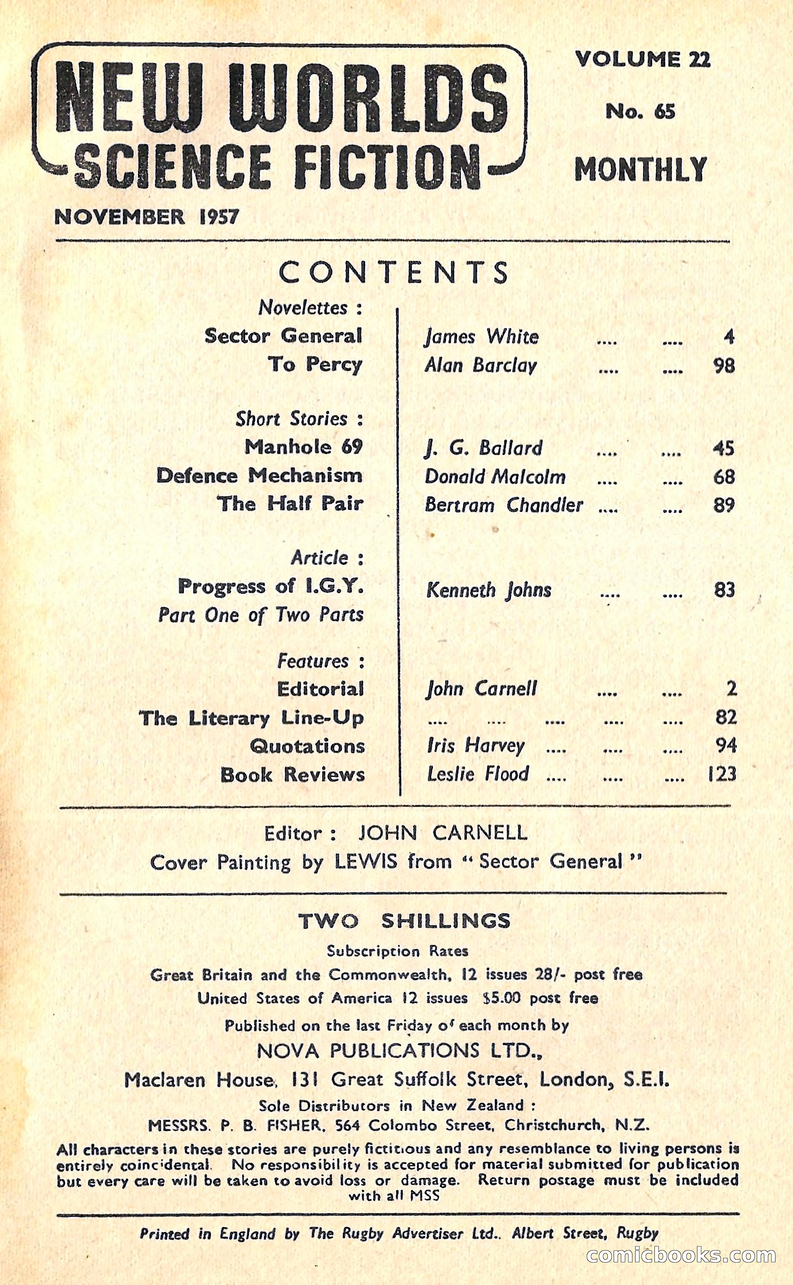 New Worlds Science Fiction, No. 65, Volume 22 — page 3 of 132
