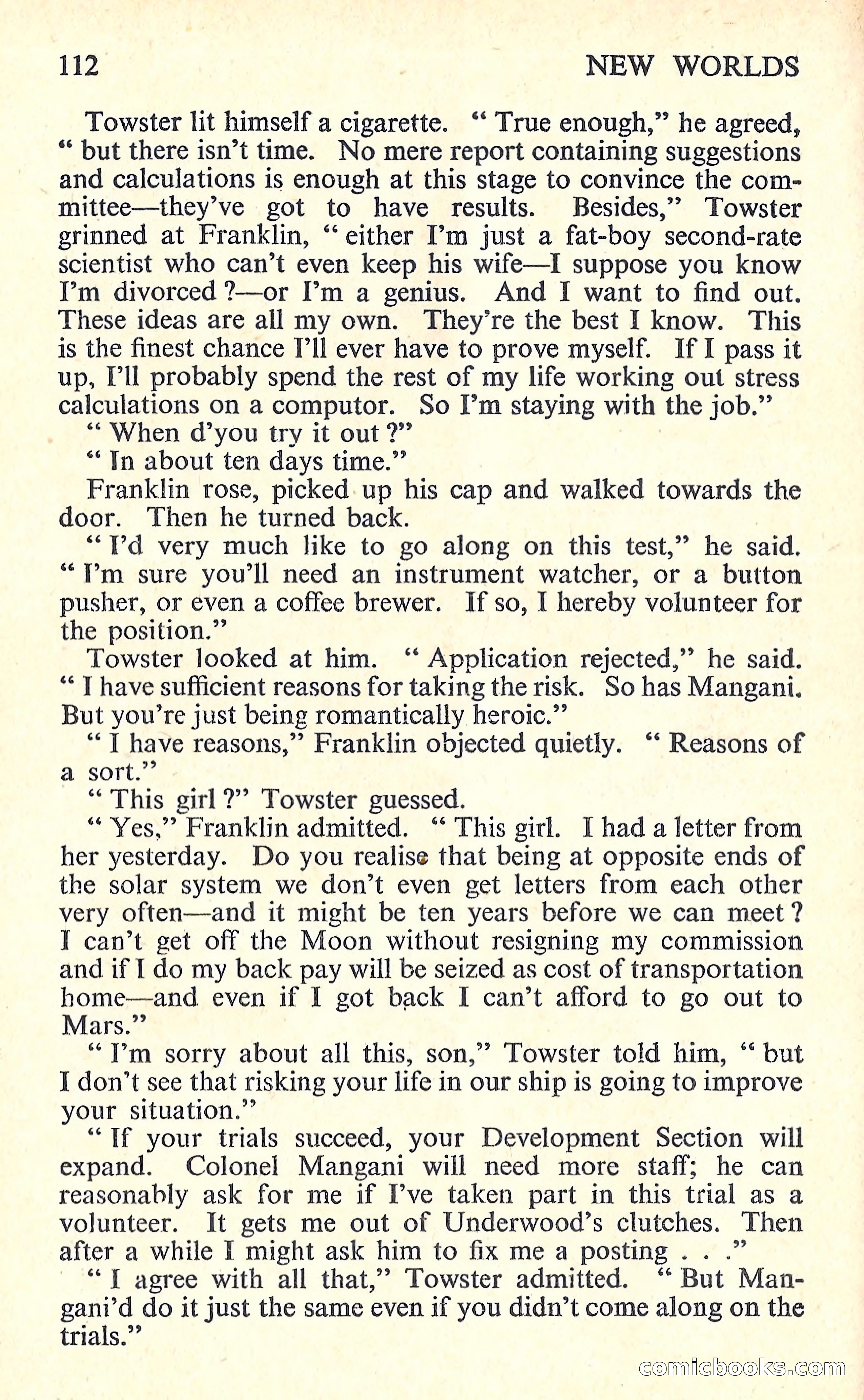 New Worlds Science Fiction, No. 65, Volume 22 — page 114 of 132